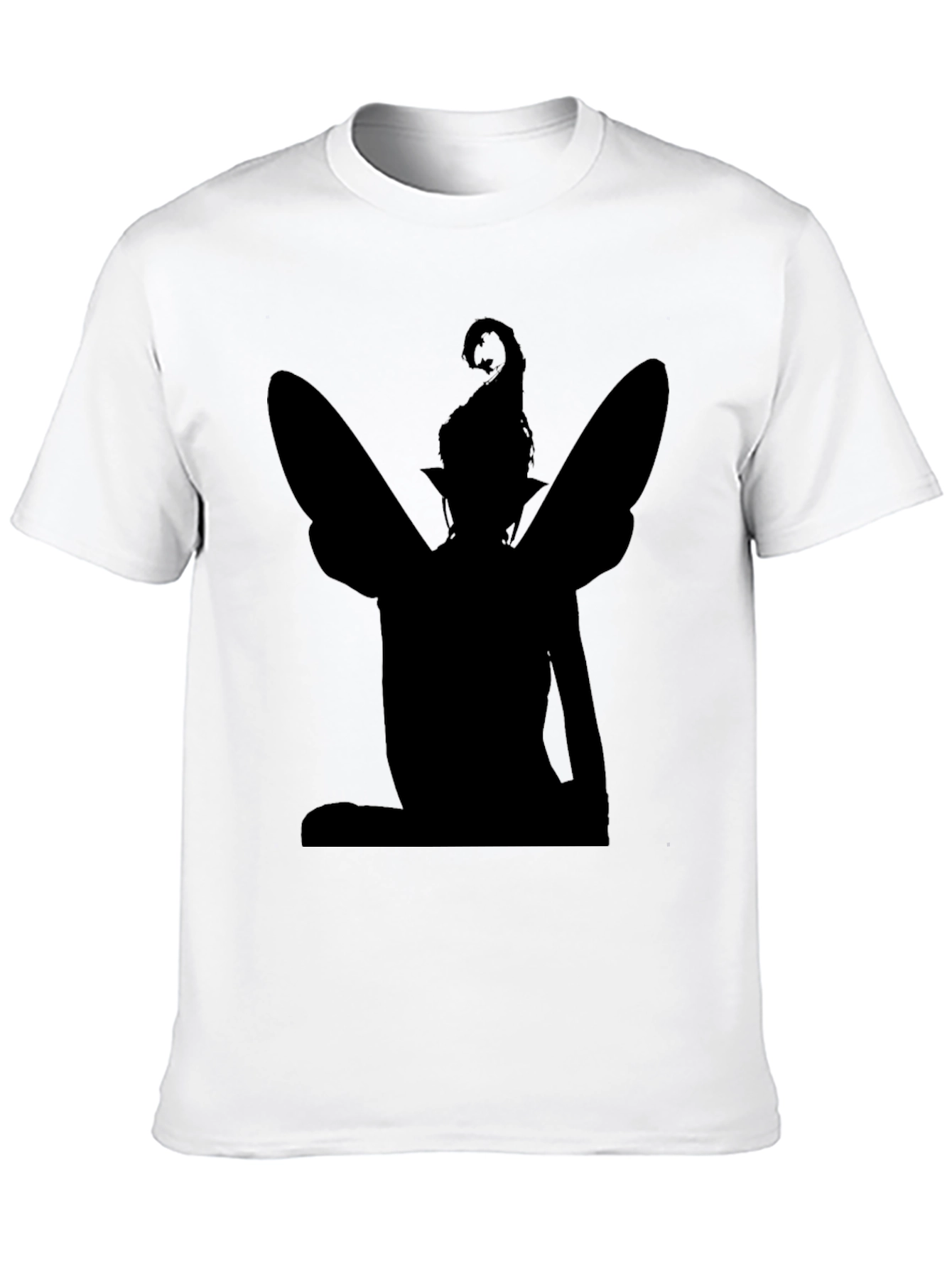 Fairy Silhouette Graphic Tee - Black