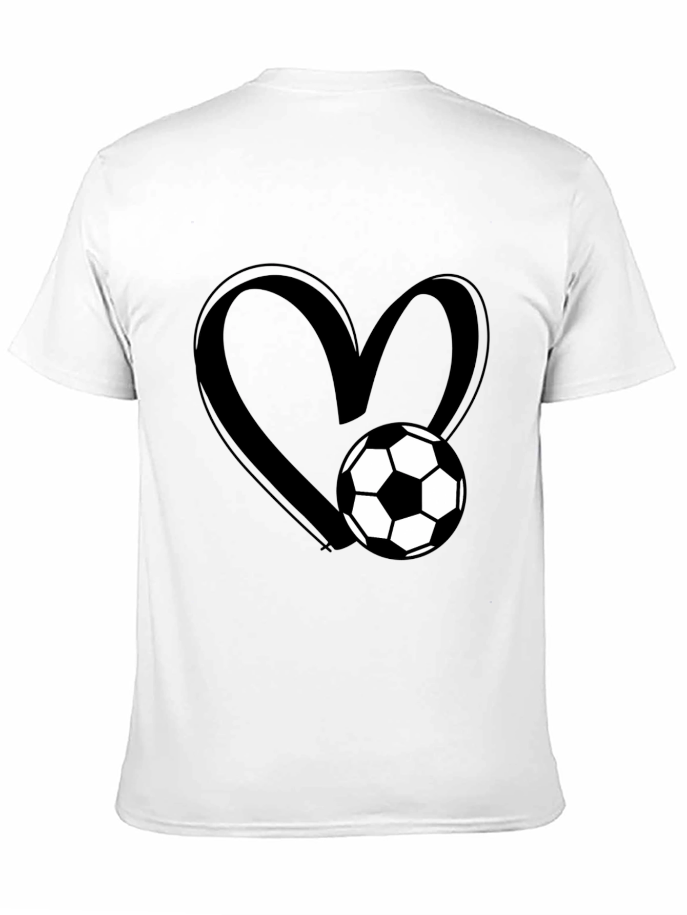 Soccer Love Graphic T-Shirt - Black