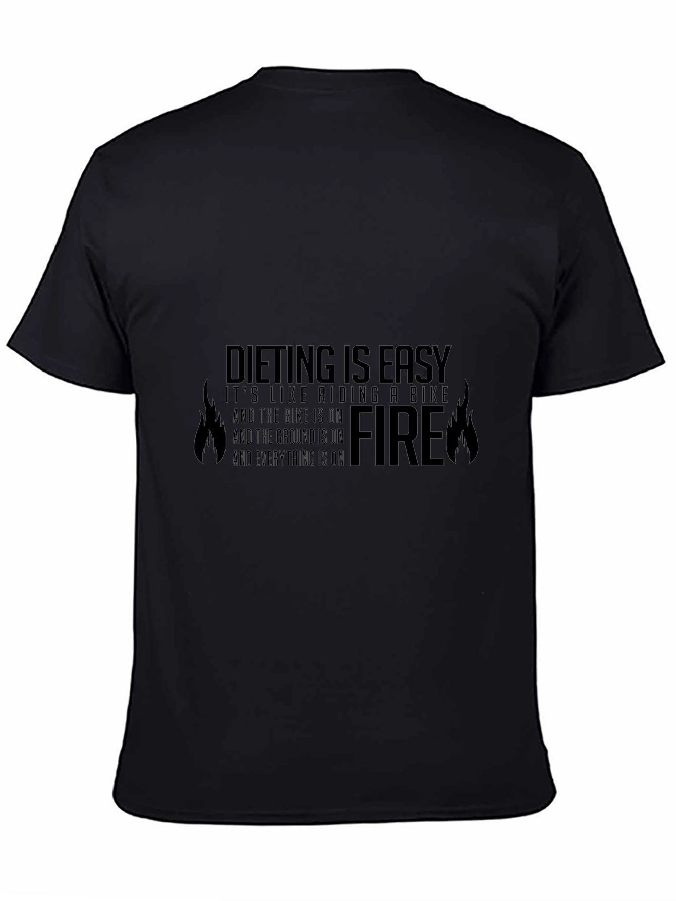 Dieting Is Easy Funny Graphic T-Shirt