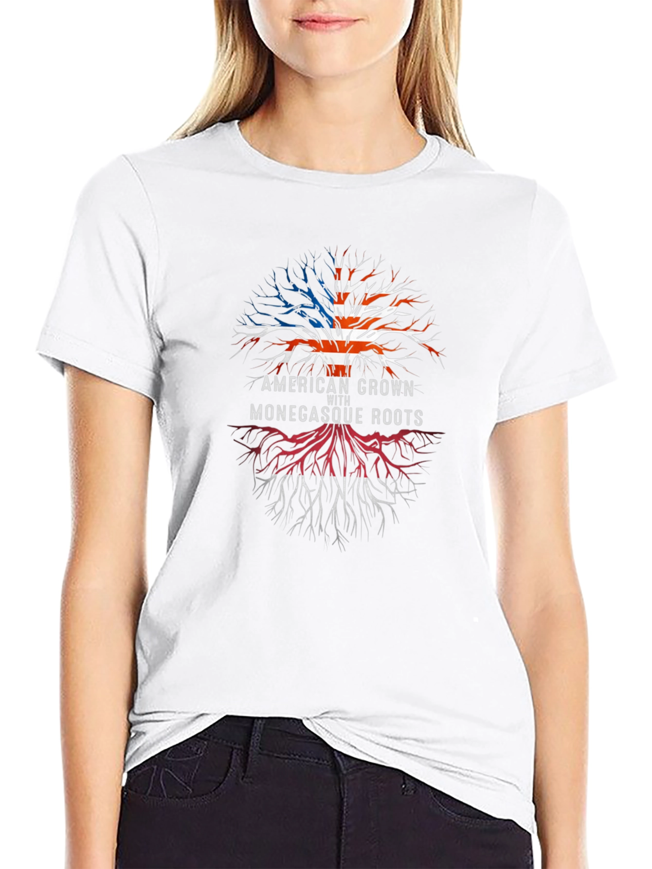 American Grown with Monegasque Roots T-Shirt