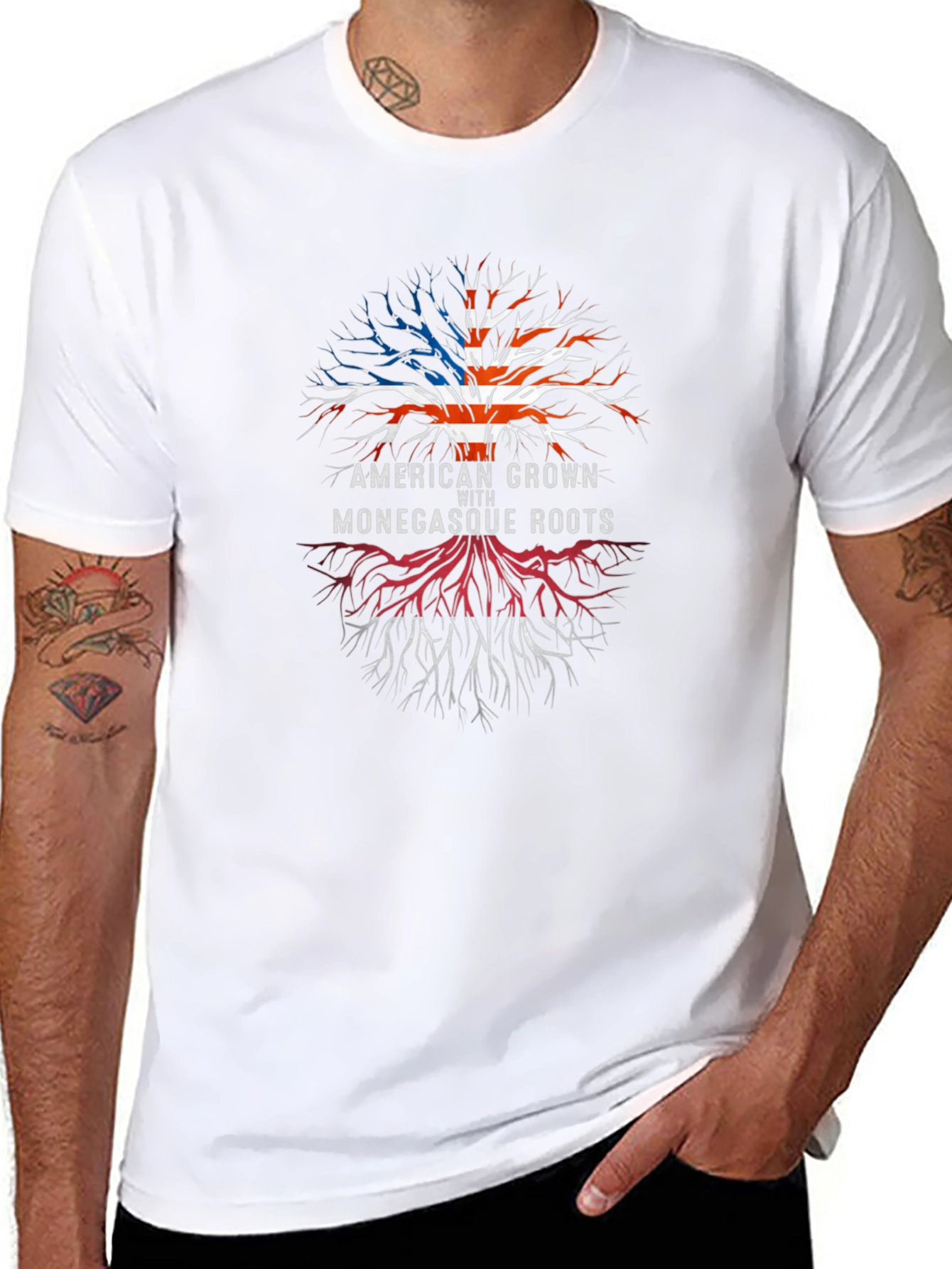 American Grown with Monegasque Roots T-Shirt