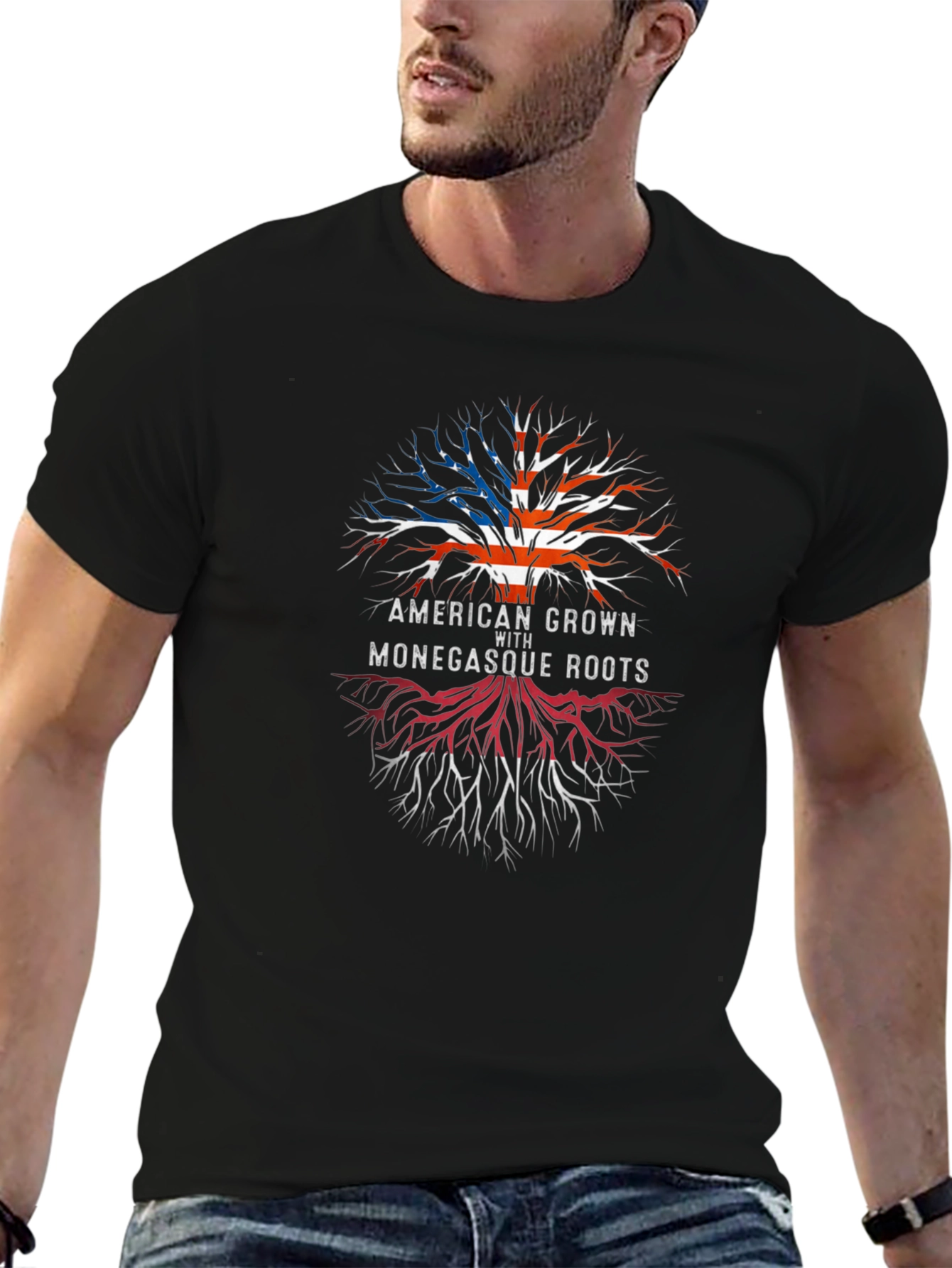 American Grown with Monegasque Roots T-Shirt