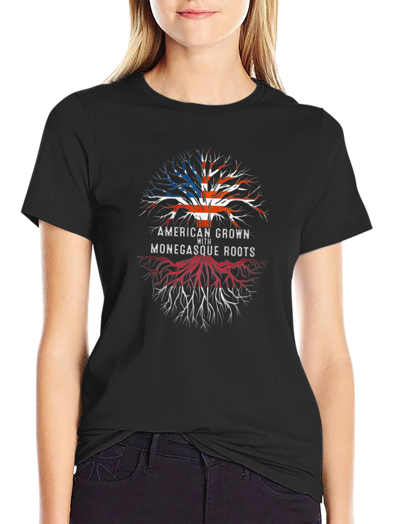 American Grown with Monegasque Roots T-Shirt