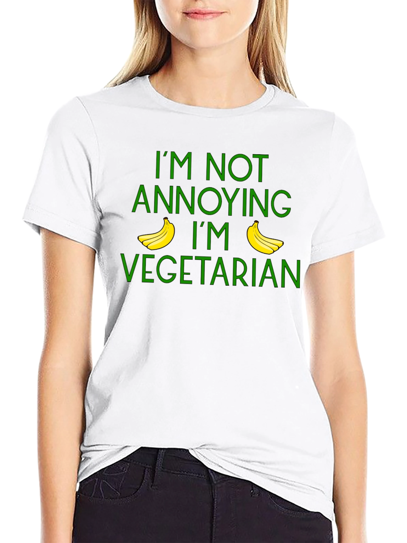 Vegetarian Humor T-Shirt: Im Not Annoying
