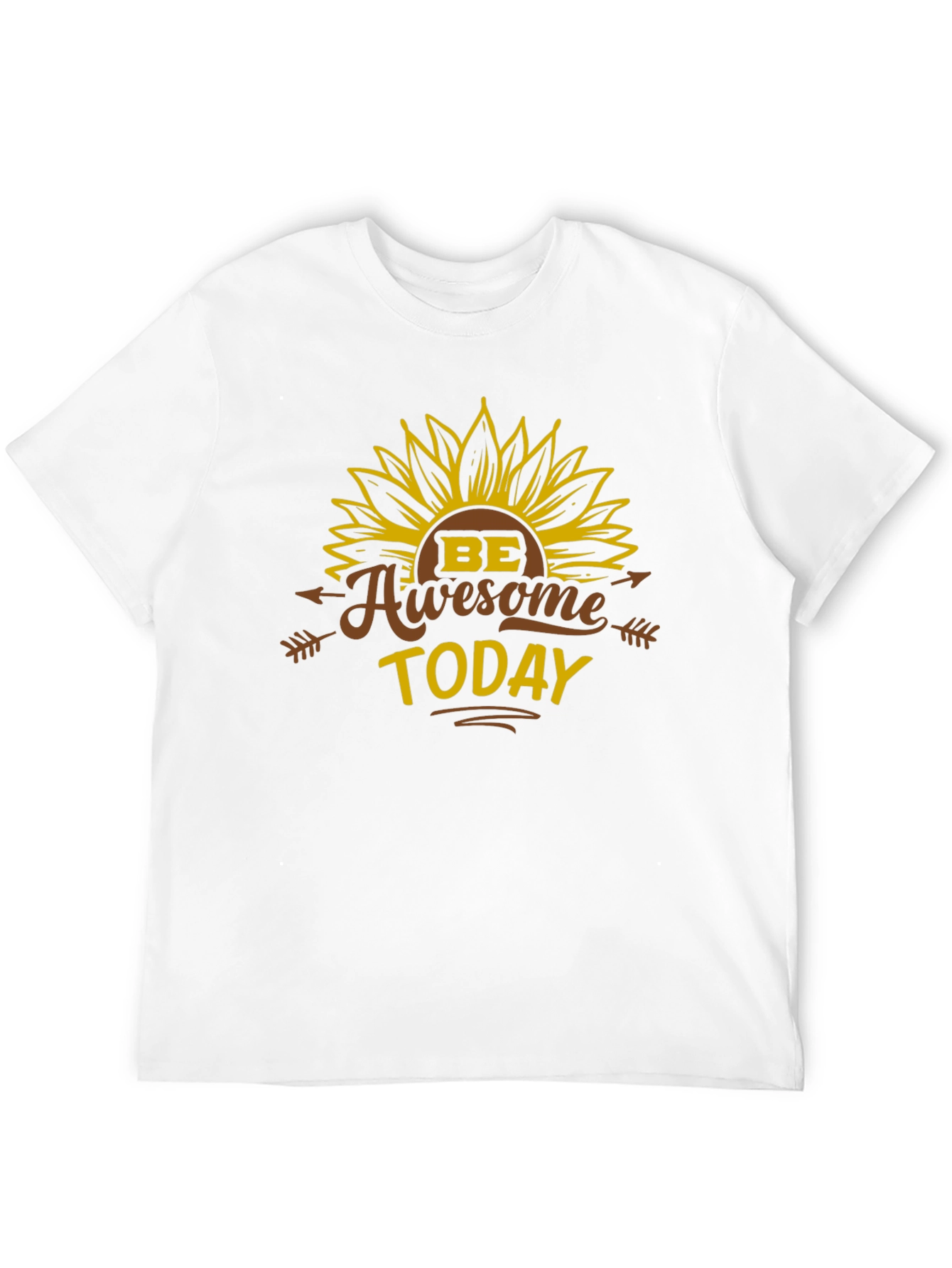 Be Awesome Today T-Shirt - Sunflower Graphic Tee