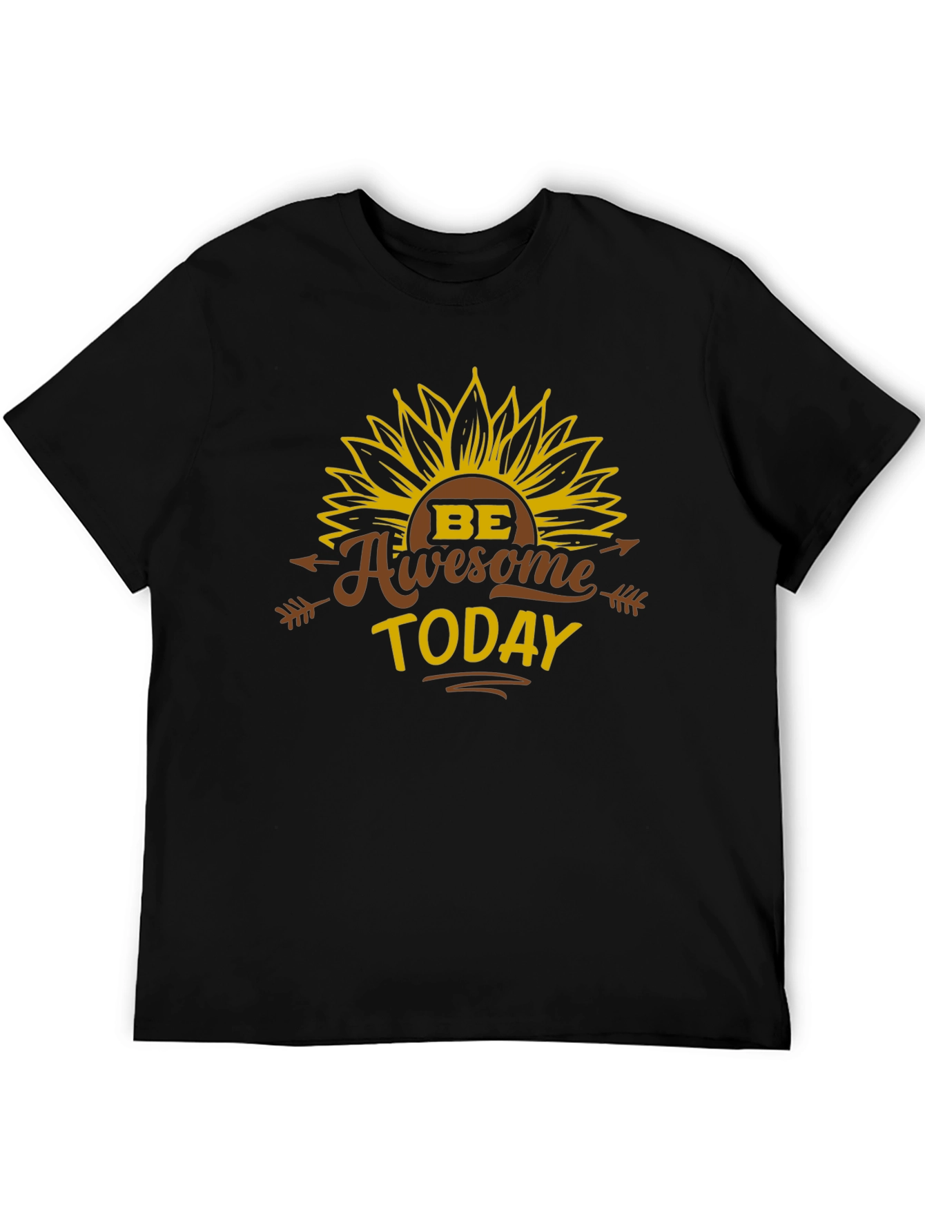 Be Awesome Today T-Shirt - Sunflower Graphic Tee