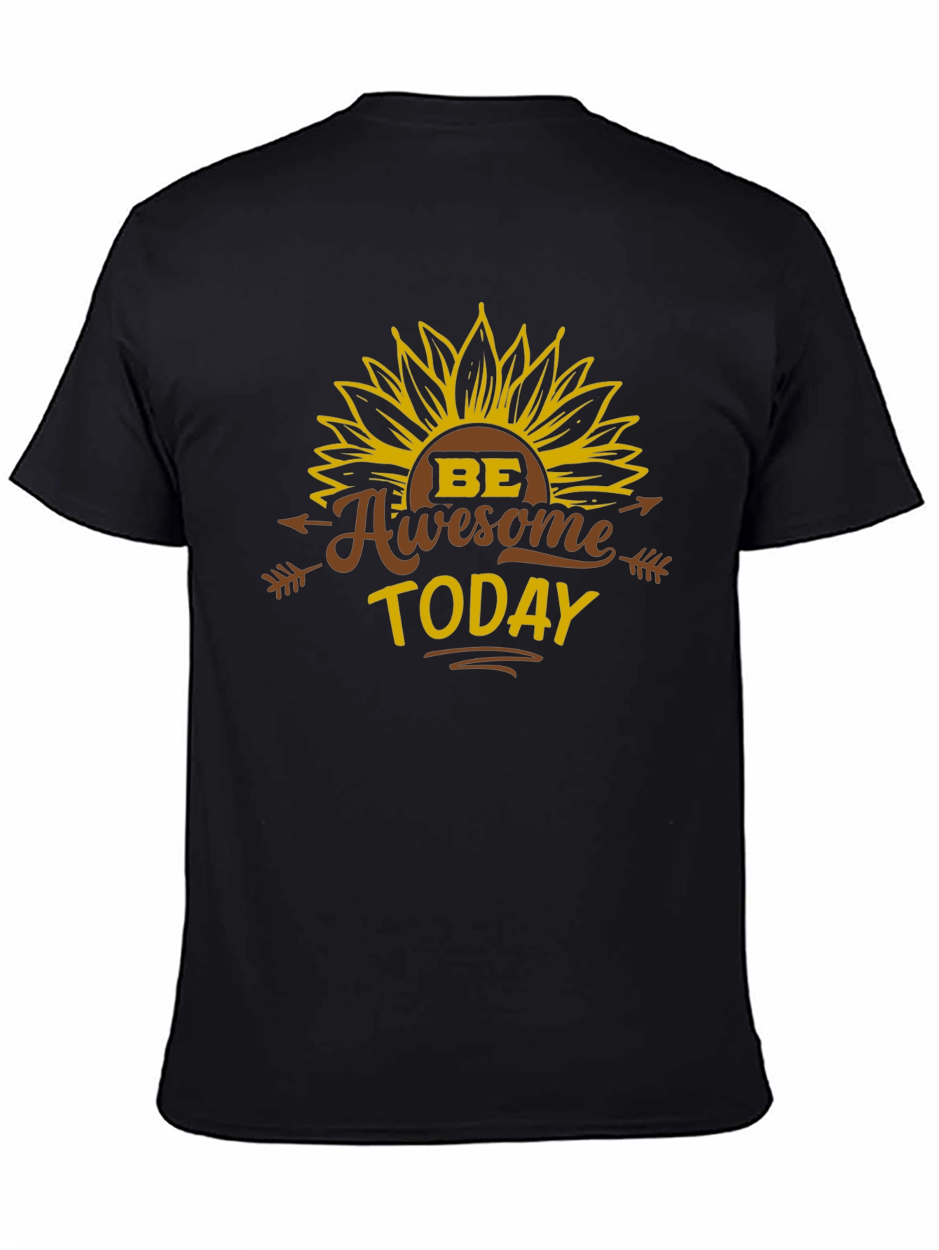 Be Awesome Today T-Shirt - Sunflower Graphic Tee