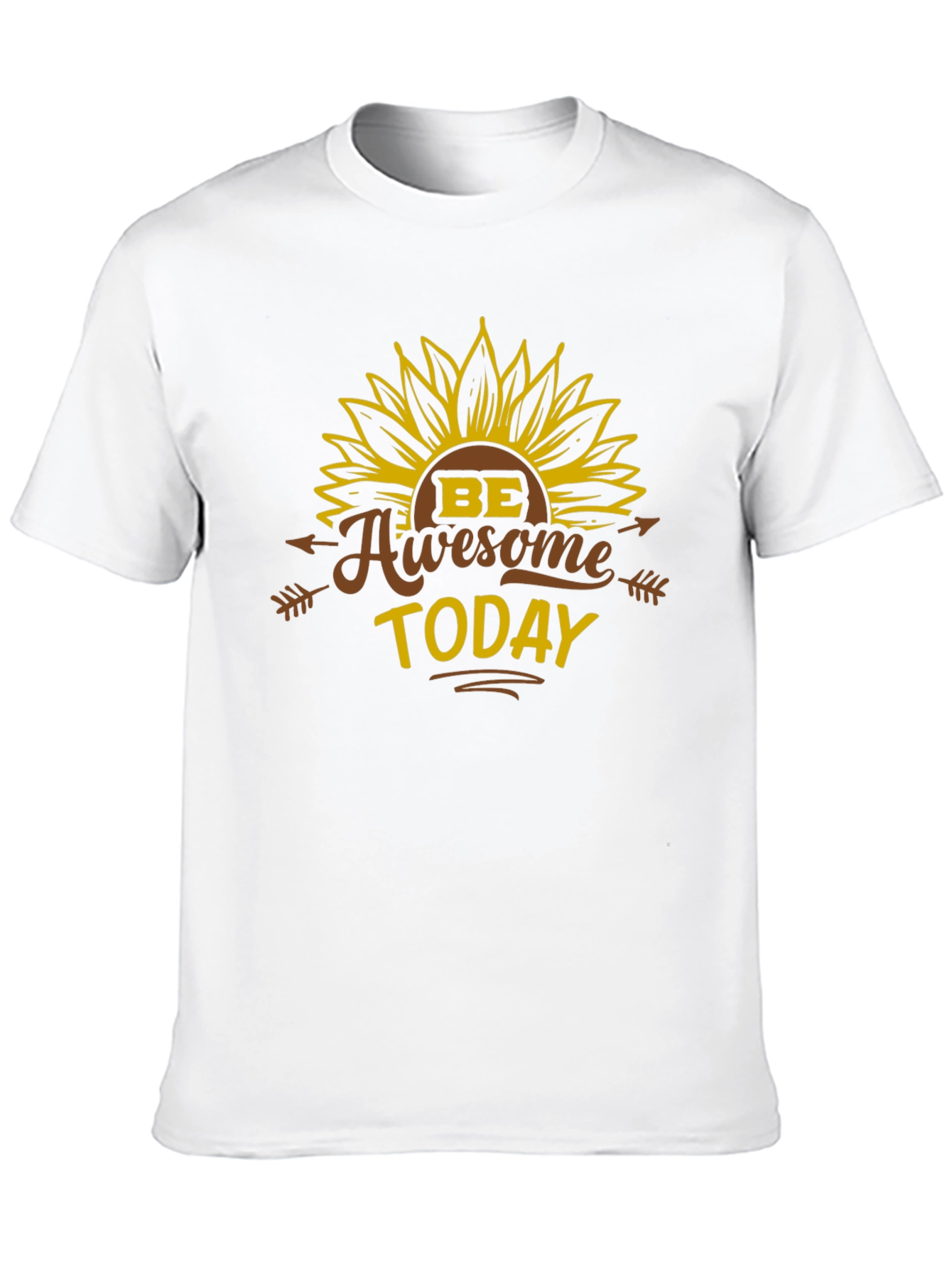 Be Awesome Today T-Shirt - Sunflower Graphic Tee