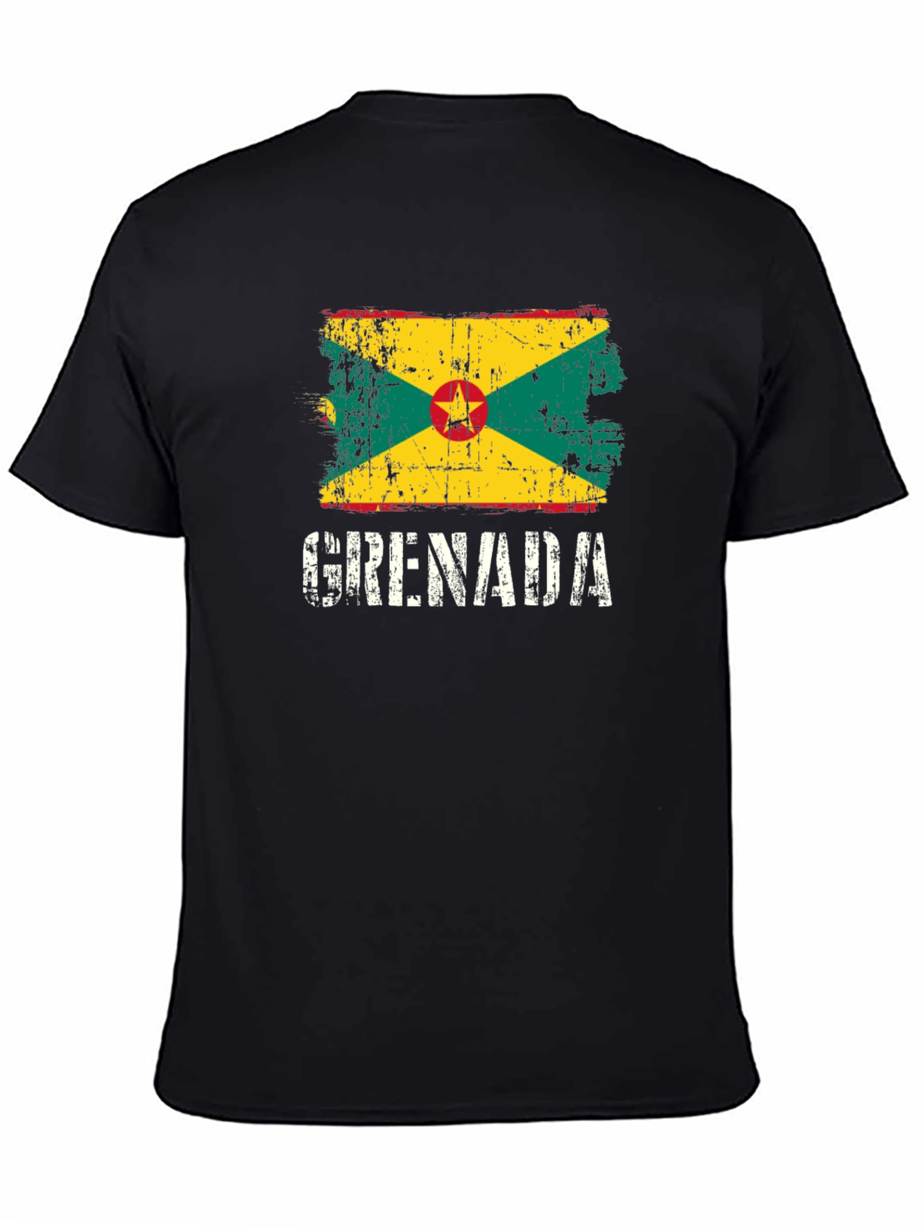 Grenada Flag T-Shirt - Distressed Style