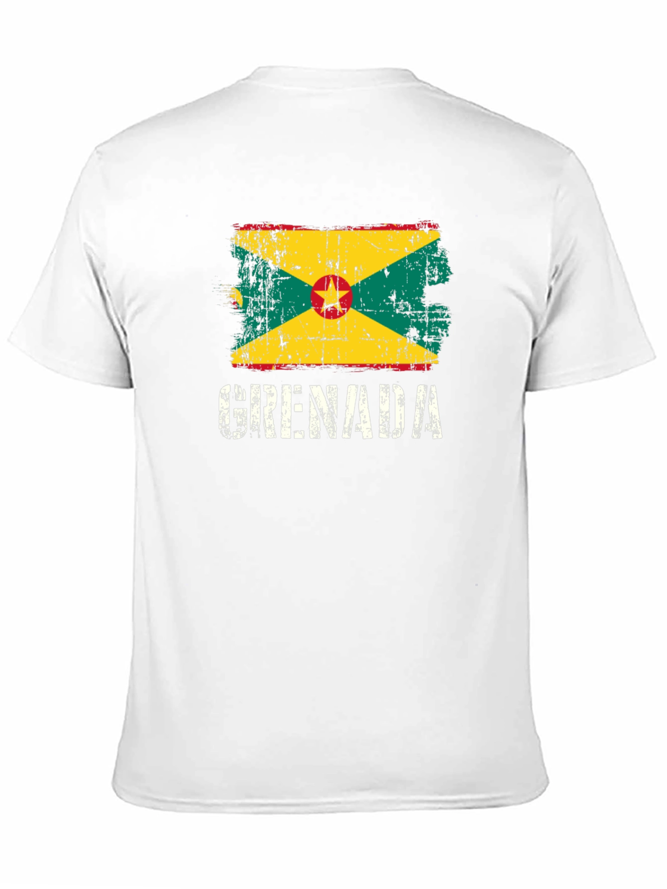 Grenada Flag T-Shirt - Distressed Style