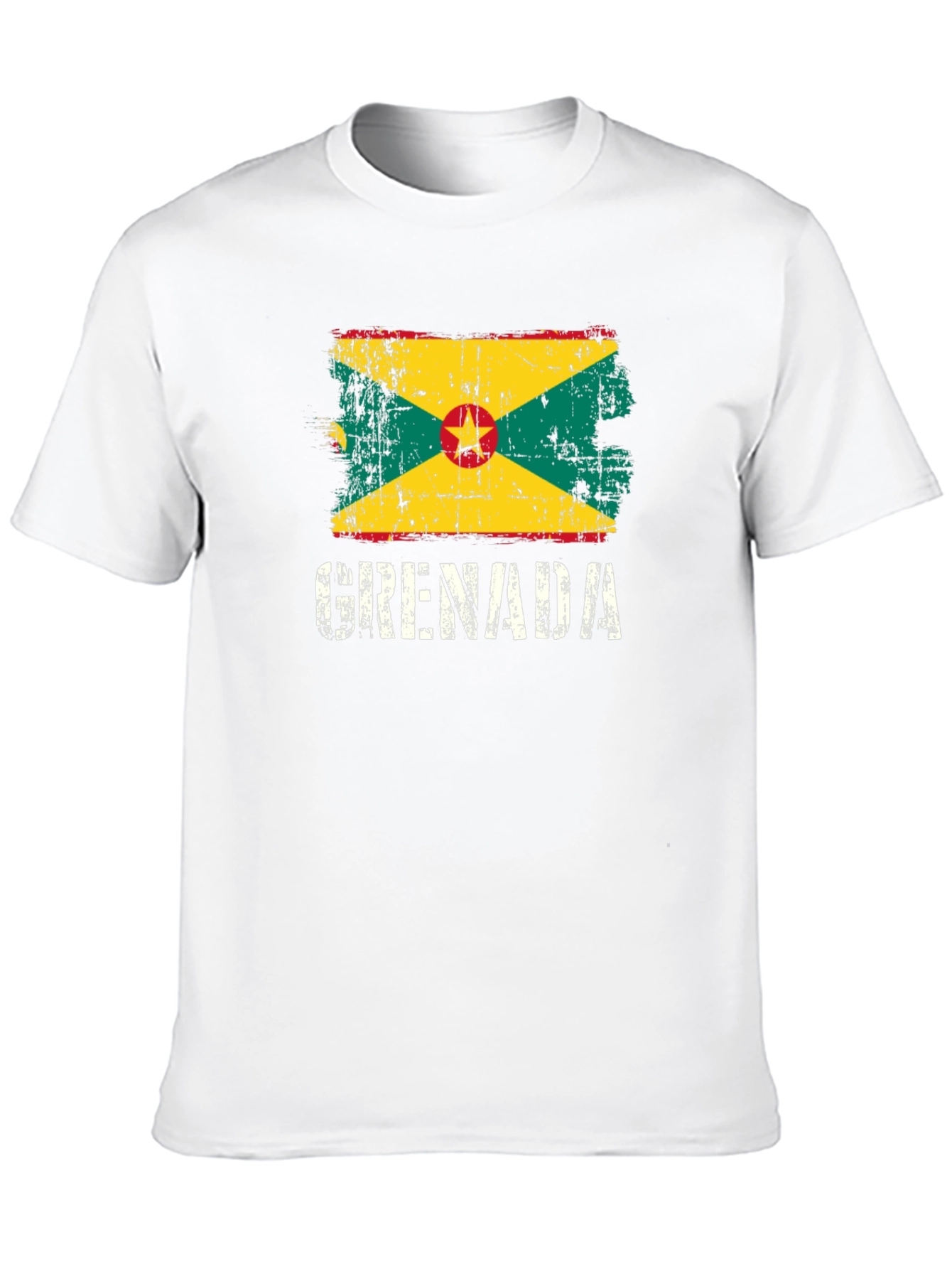 Grenada Flag T-Shirt - Distressed Style