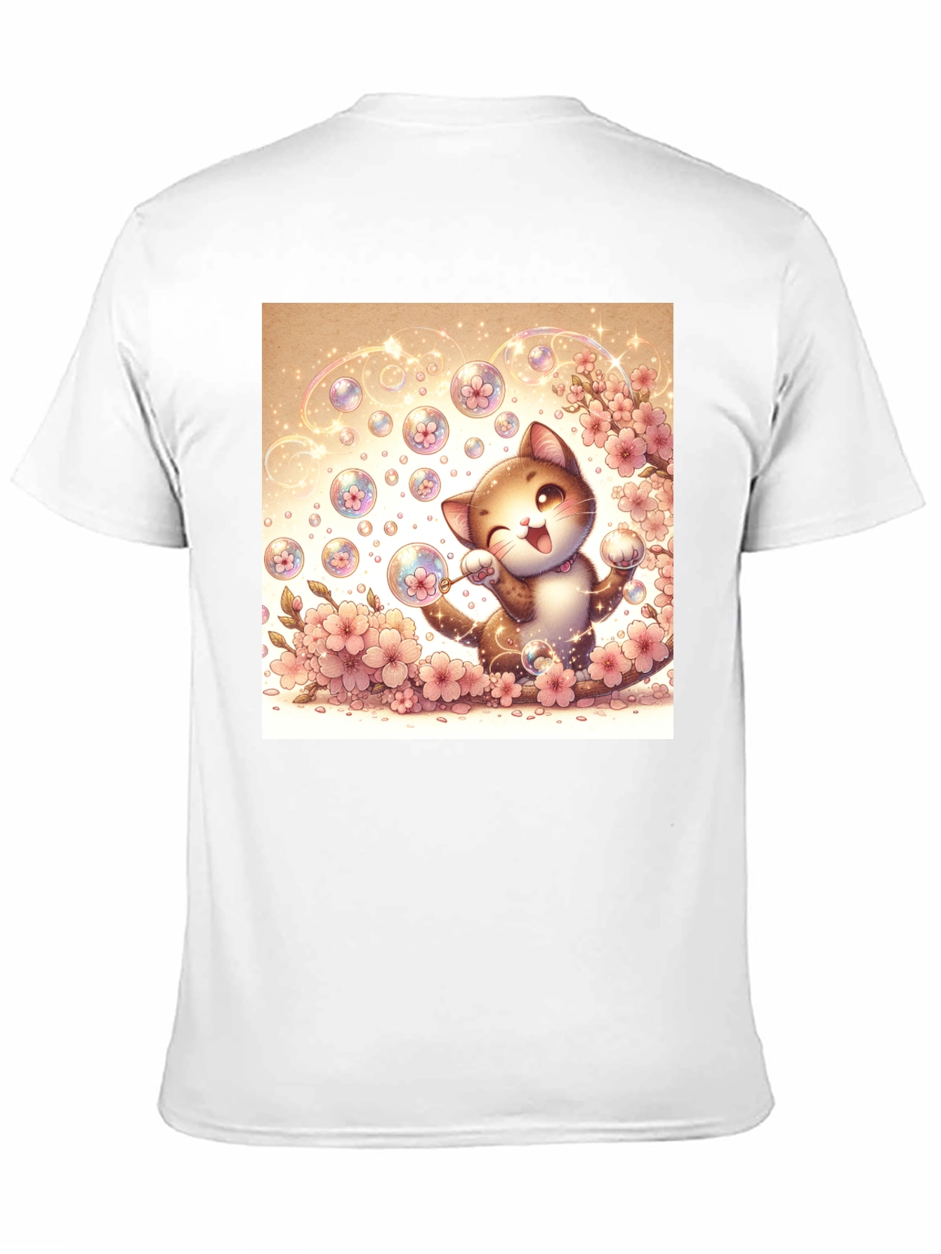 Kawaii Cat Bubble T-Shirt