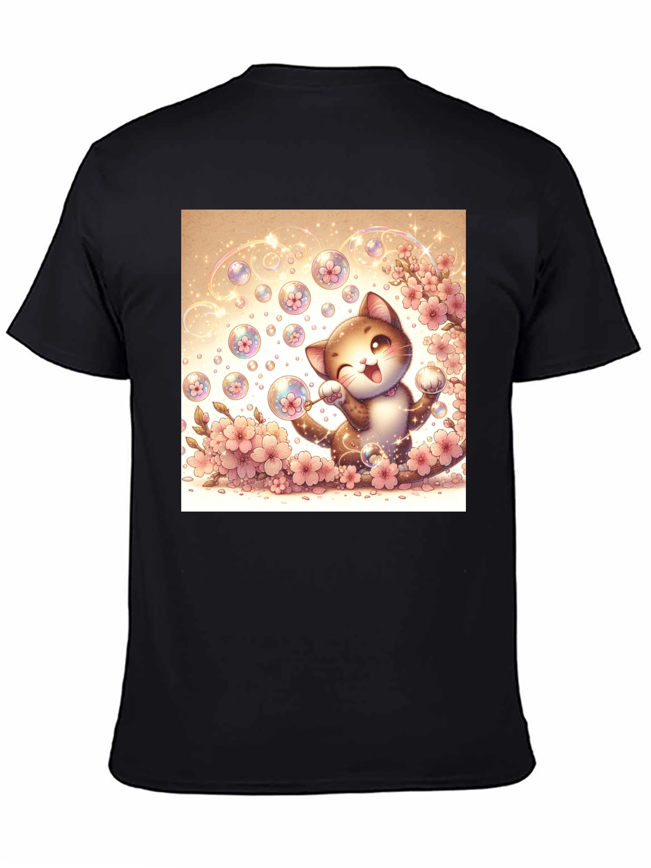 Kawaii Cat Bubble T-Shirt