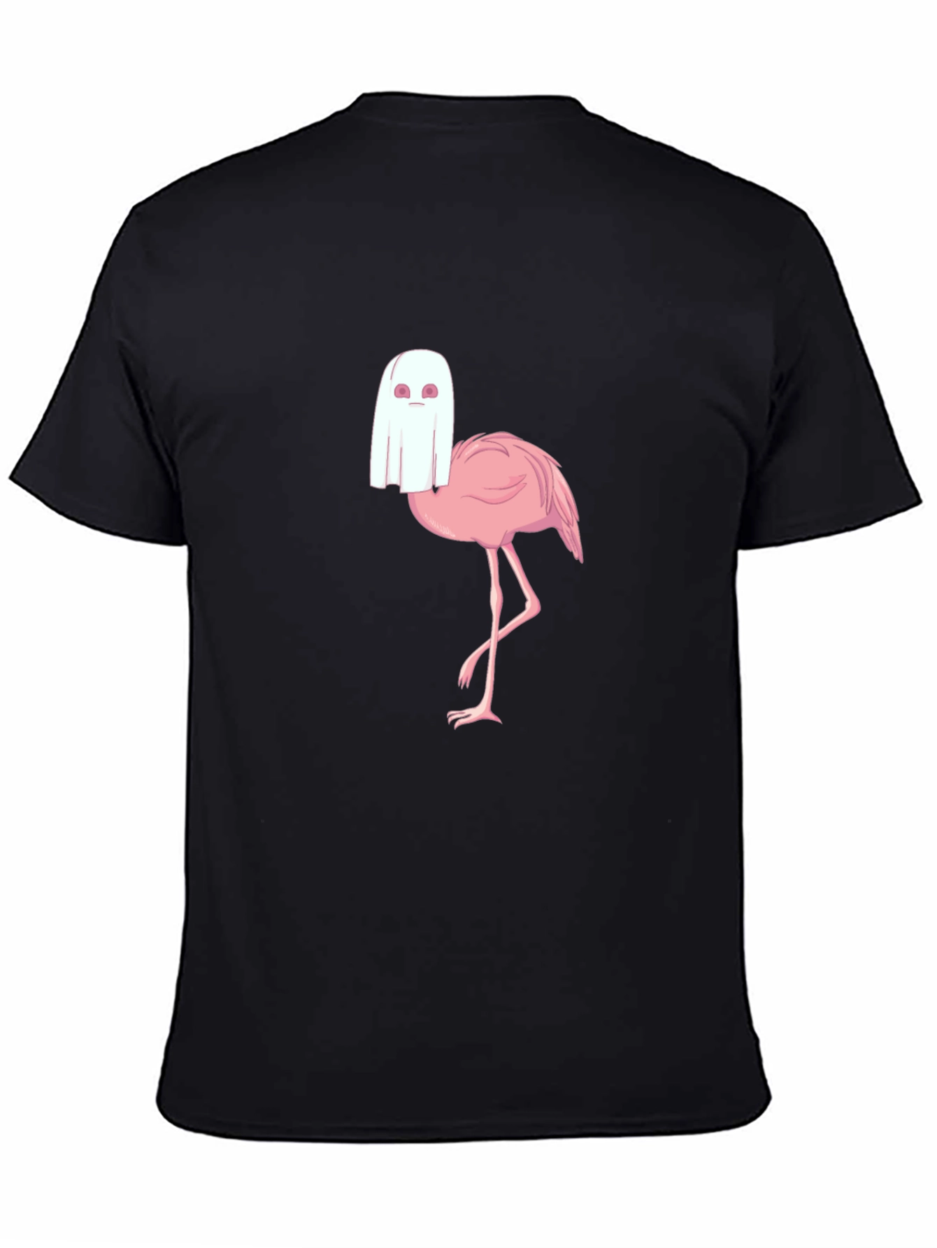 Ghost Flamingo T-Shirt - Spooky Season Style