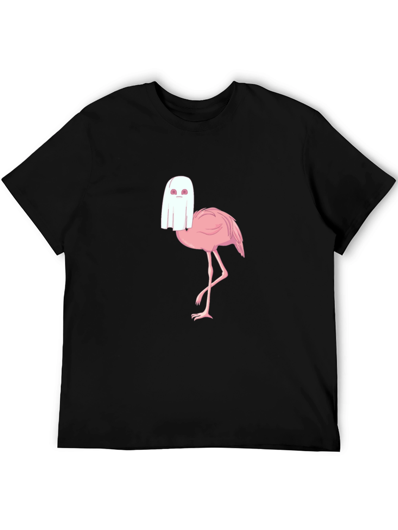 Ghost Flamingo T-Shirt - Spooky Season Style