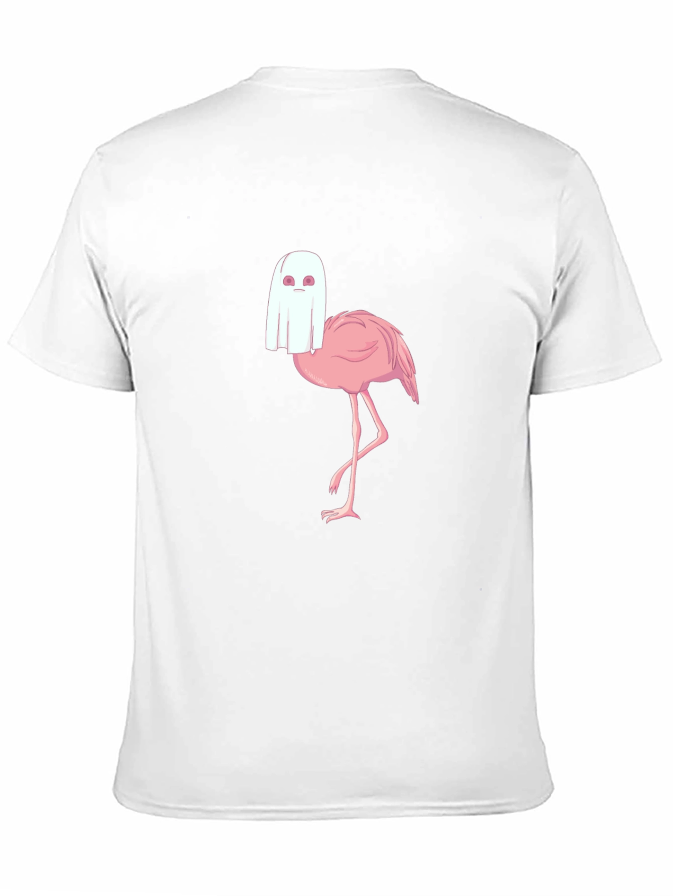 Ghost Flamingo T-Shirt - Spooky Season Style