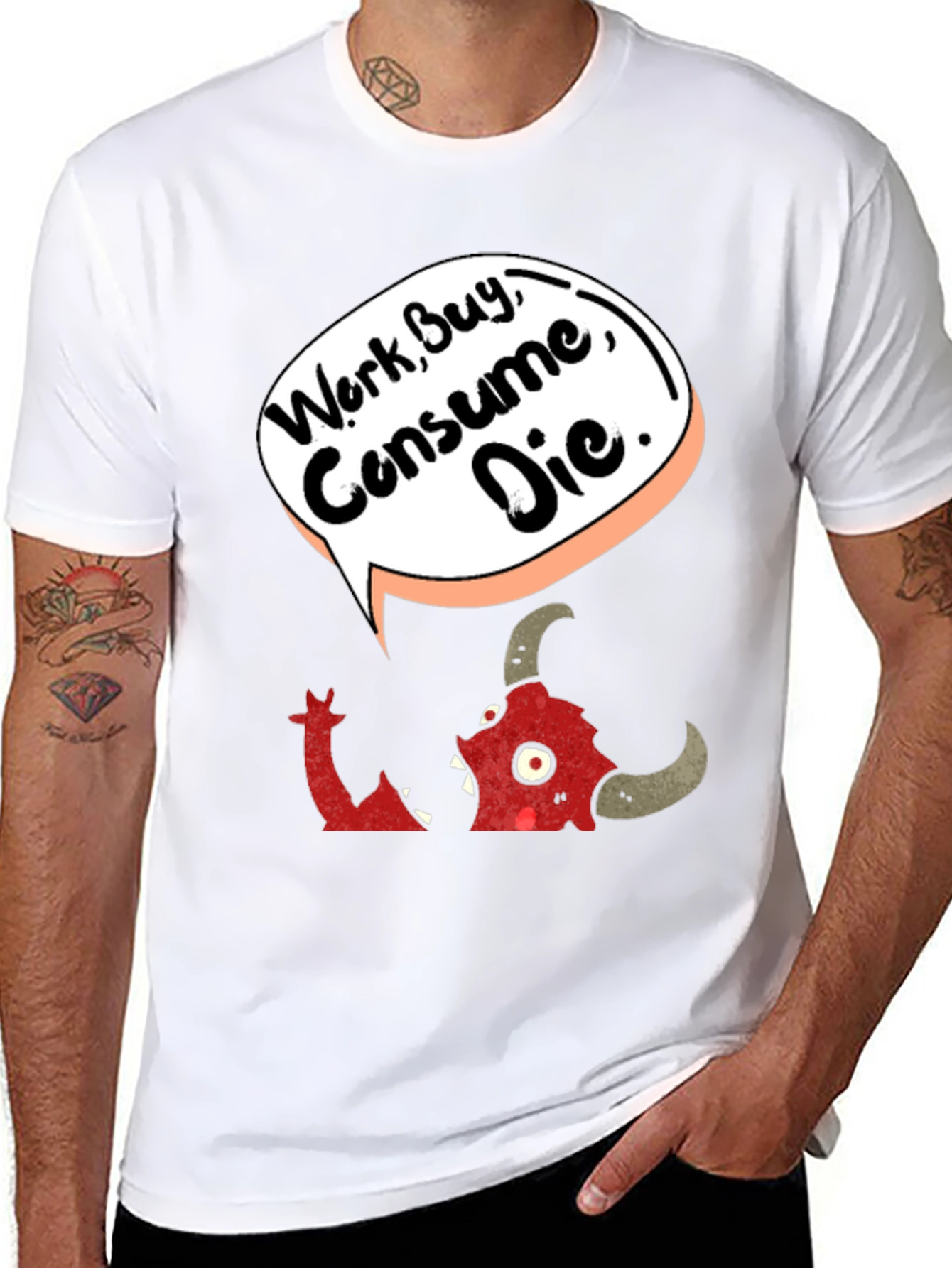 Work Consume Die Graphic T-Shirt