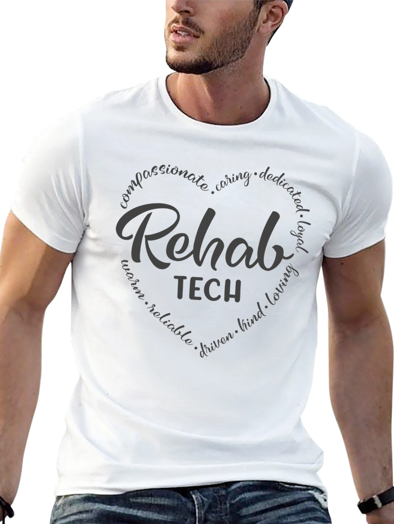 Rehab Tech Heart Graphic T-Shirt
