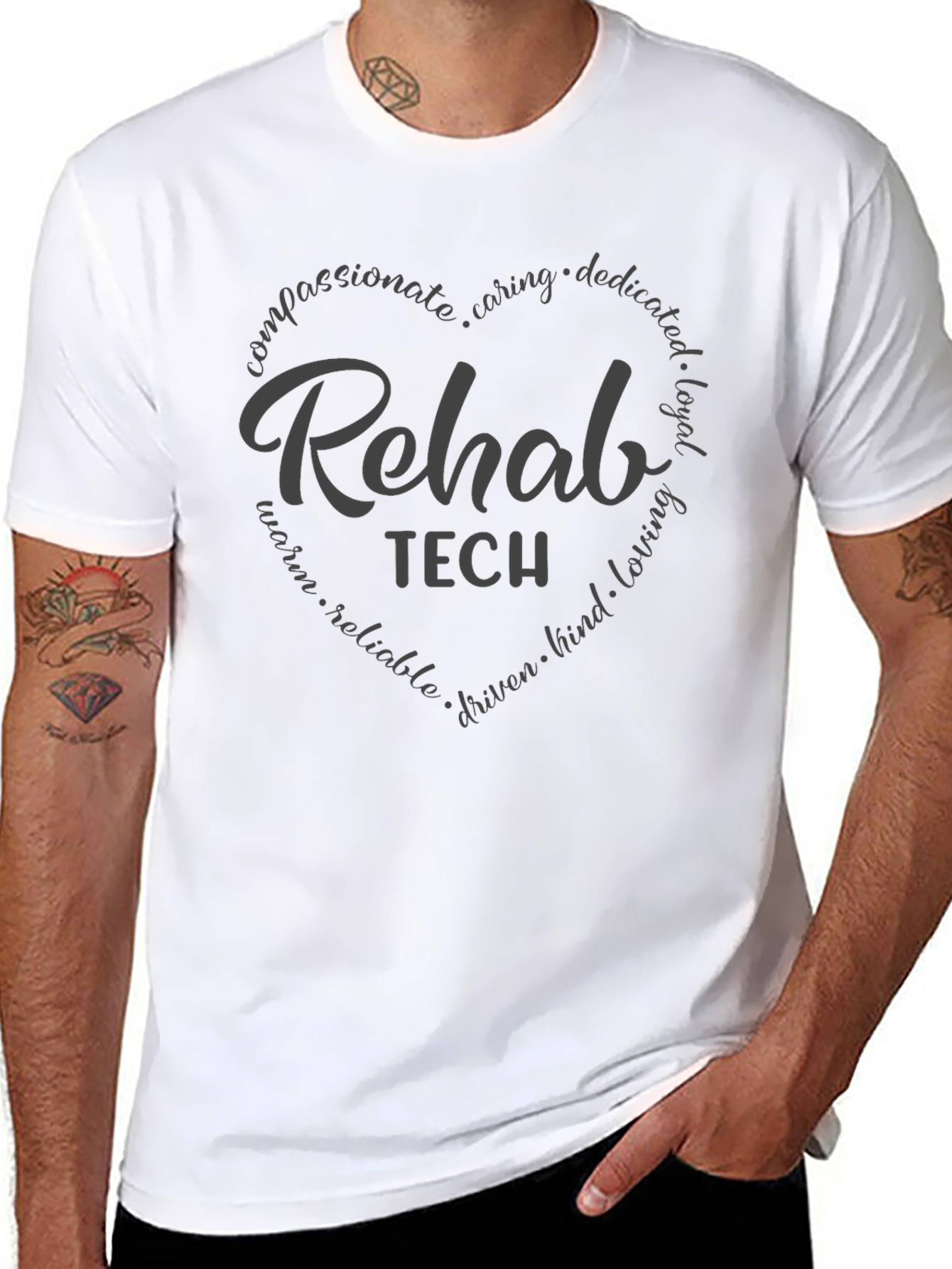 Rehab Tech Heart Graphic T-Shirt