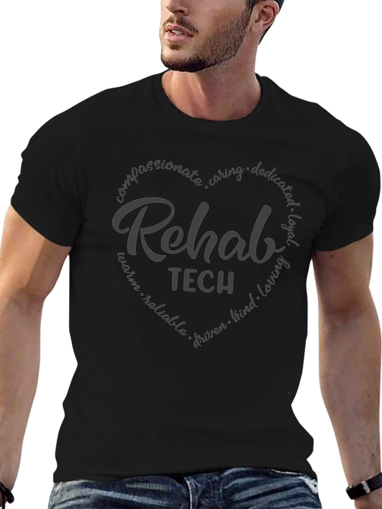 Rehab Tech Heart Graphic T-Shirt