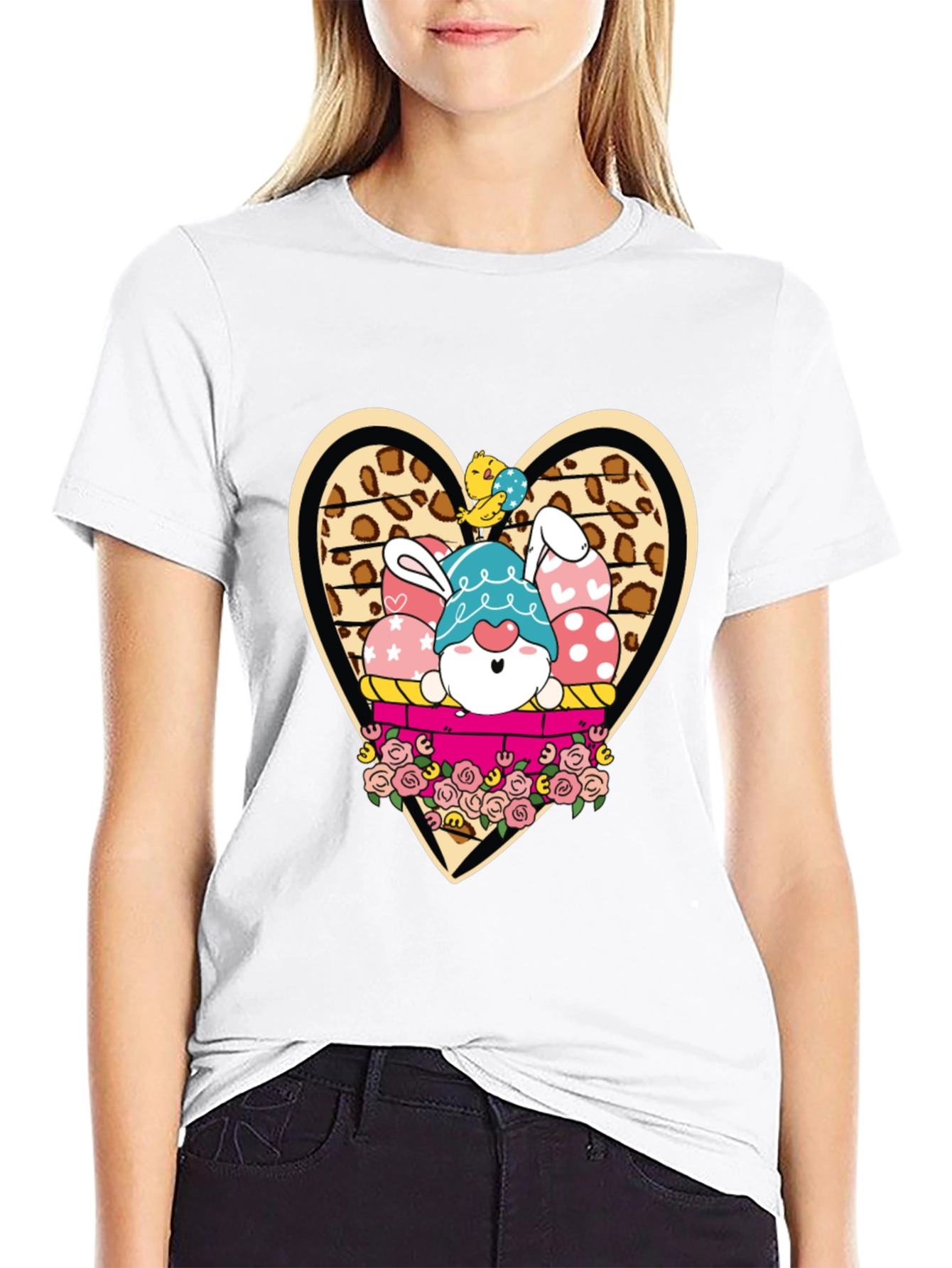 Easter Bunny Gnome T-Shirt - Cute Holiday Apparel