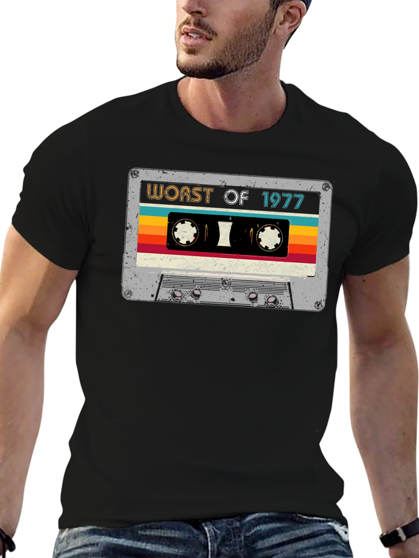 Worst of 1977 Cassette Tape Graphic T-Shirt