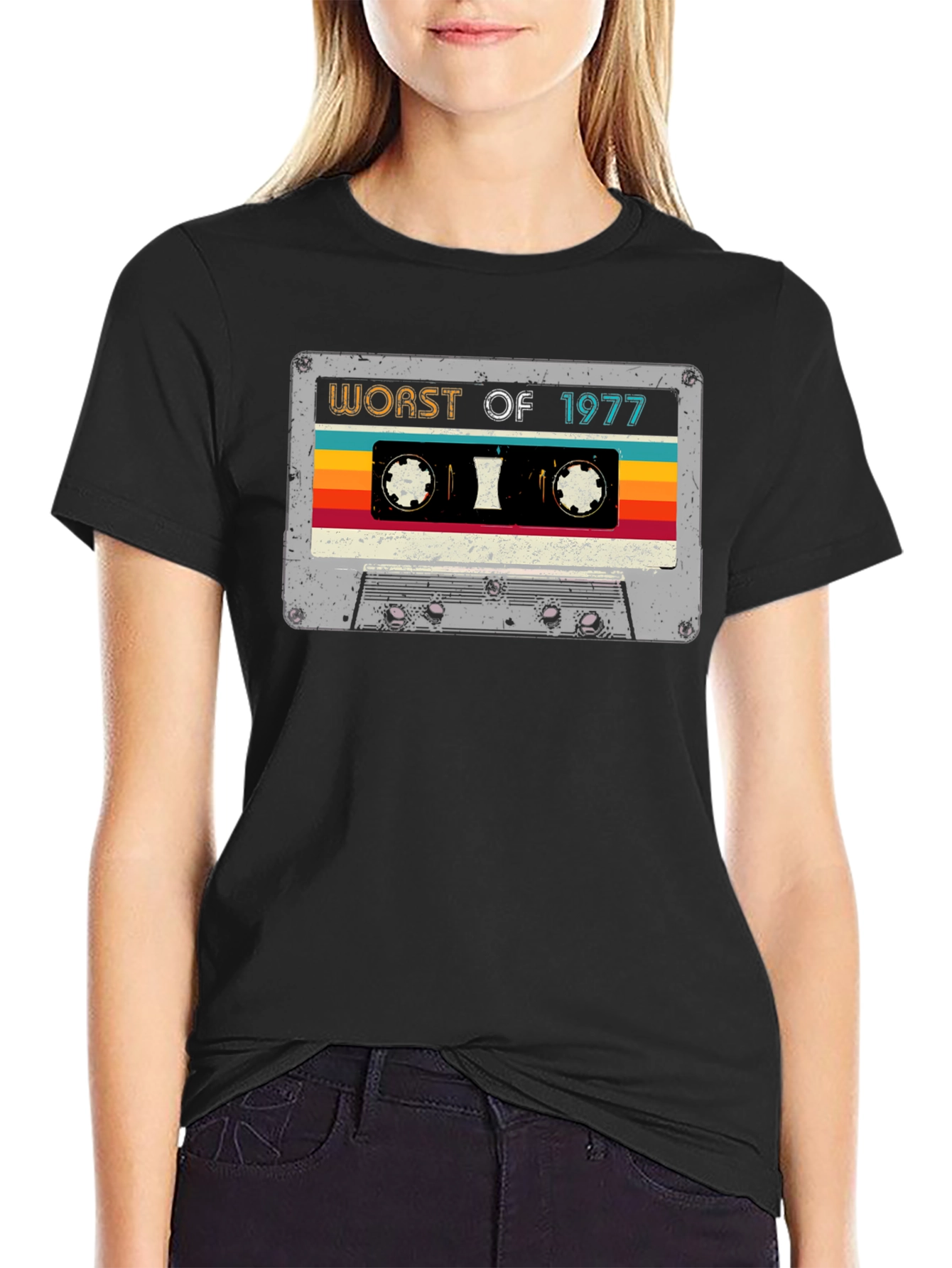 Worst of 1977 Cassette Tape Graphic T-Shirt