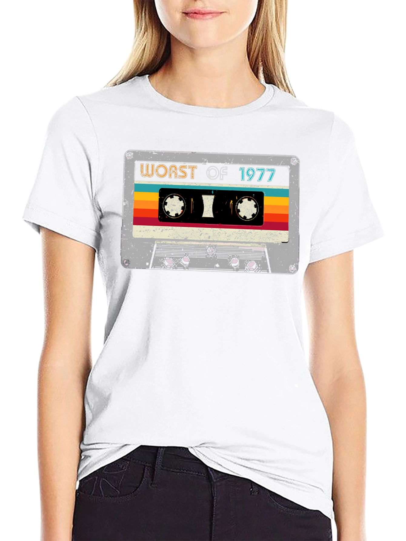 Worst of 1977 Cassette Tape Graphic T-Shirt