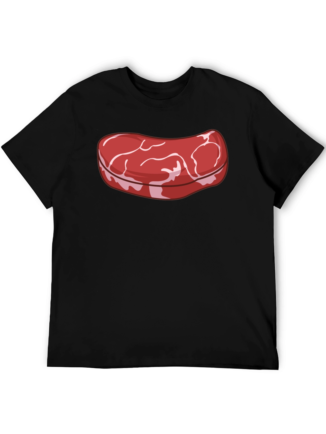 Steak Graphic T-Shirt - Novelty Food Tee