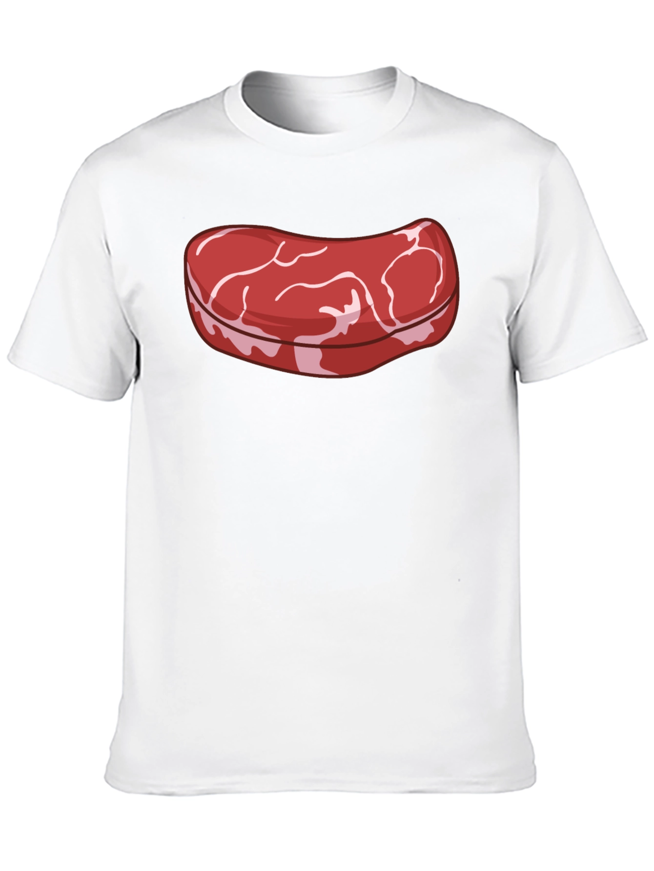 Steak Graphic T-Shirt - Novelty Food Tee
