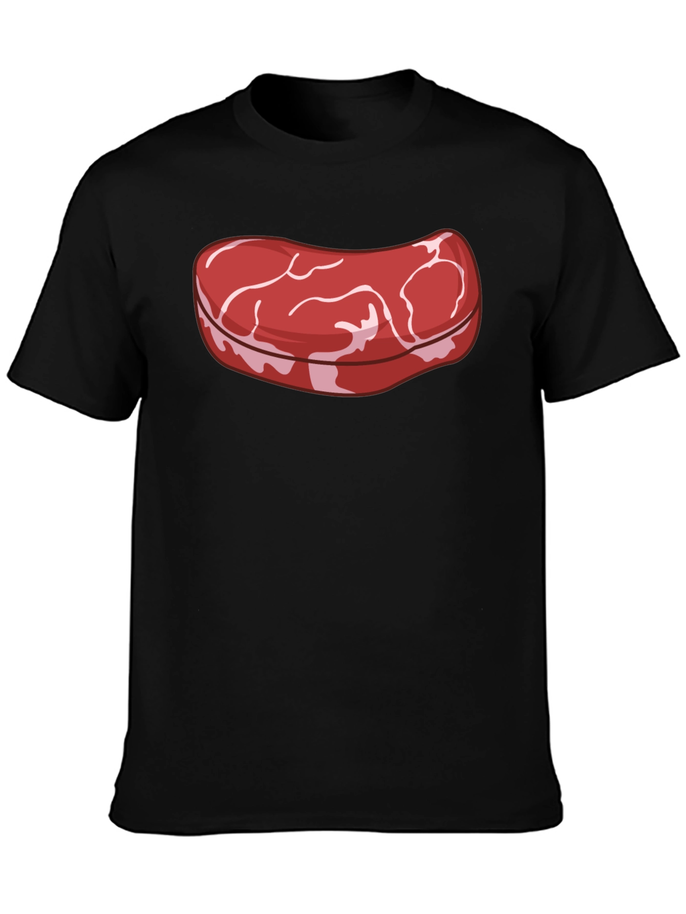 Steak Graphic T-Shirt - Novelty Food Tee
