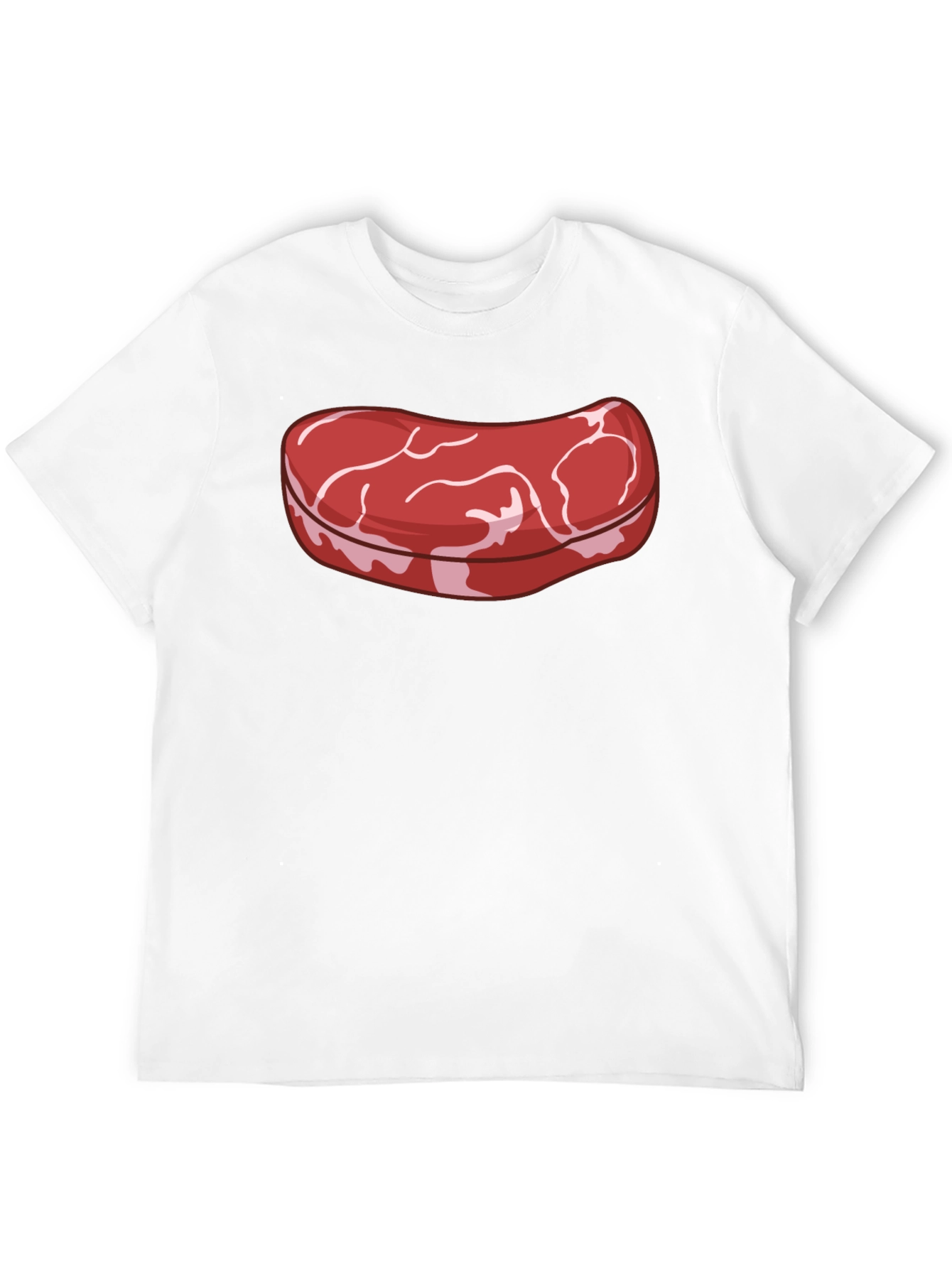 Steak Graphic T-Shirt - Novelty Food Tee