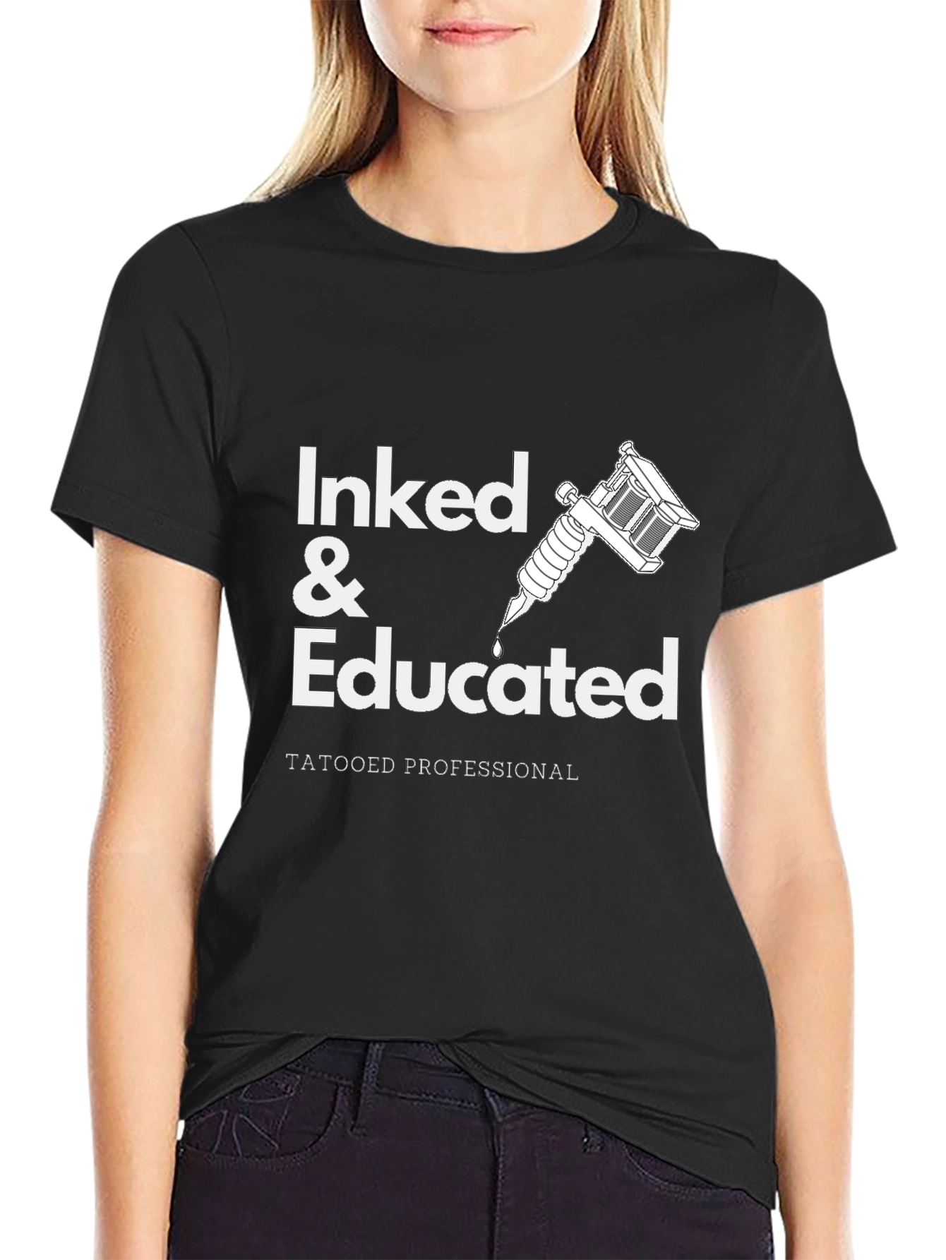 Inked & Educated Tattooed Professional Graphic T-Shirt