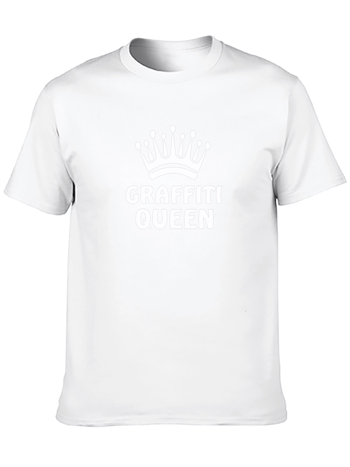 Graffiti Queen Black T-Shirt - Street Art Style