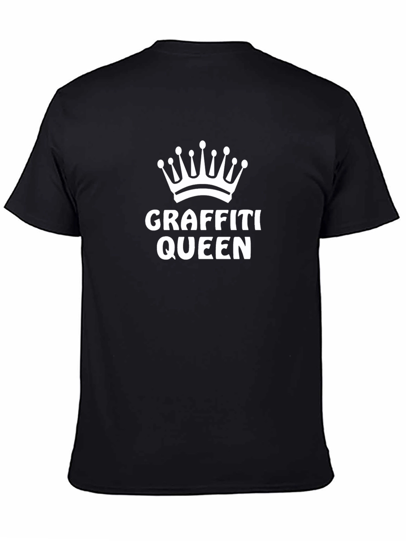 Graffiti Queen Black T-Shirt - Street Art Style