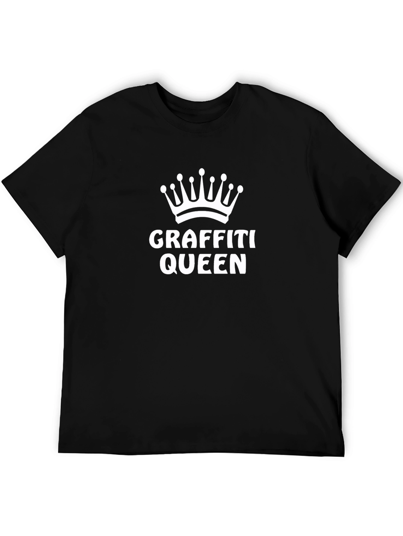 Graffiti Queen Black T-Shirt - Street Art Style