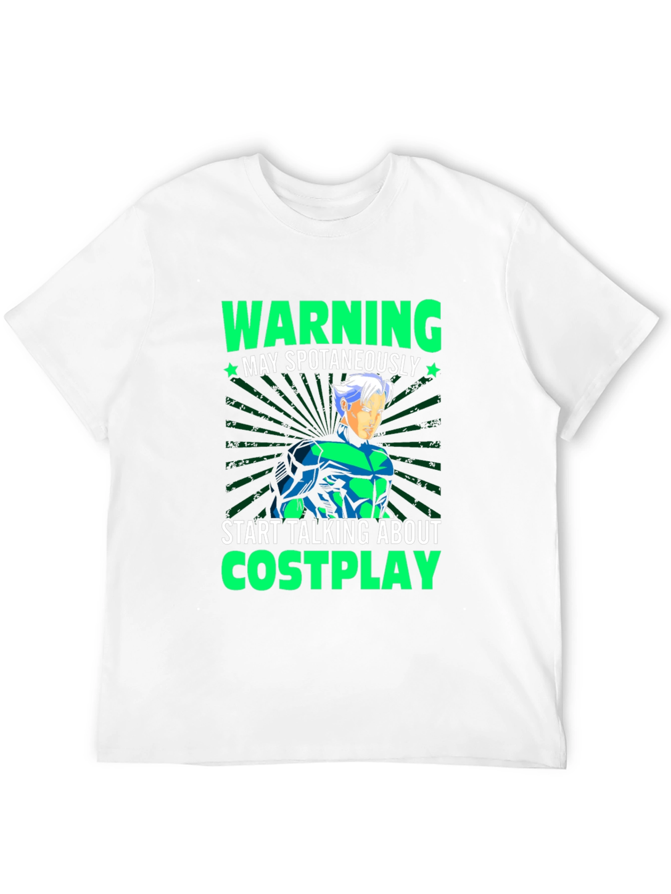 Warning May Spontaneously Talk Cosplay T-Shirt