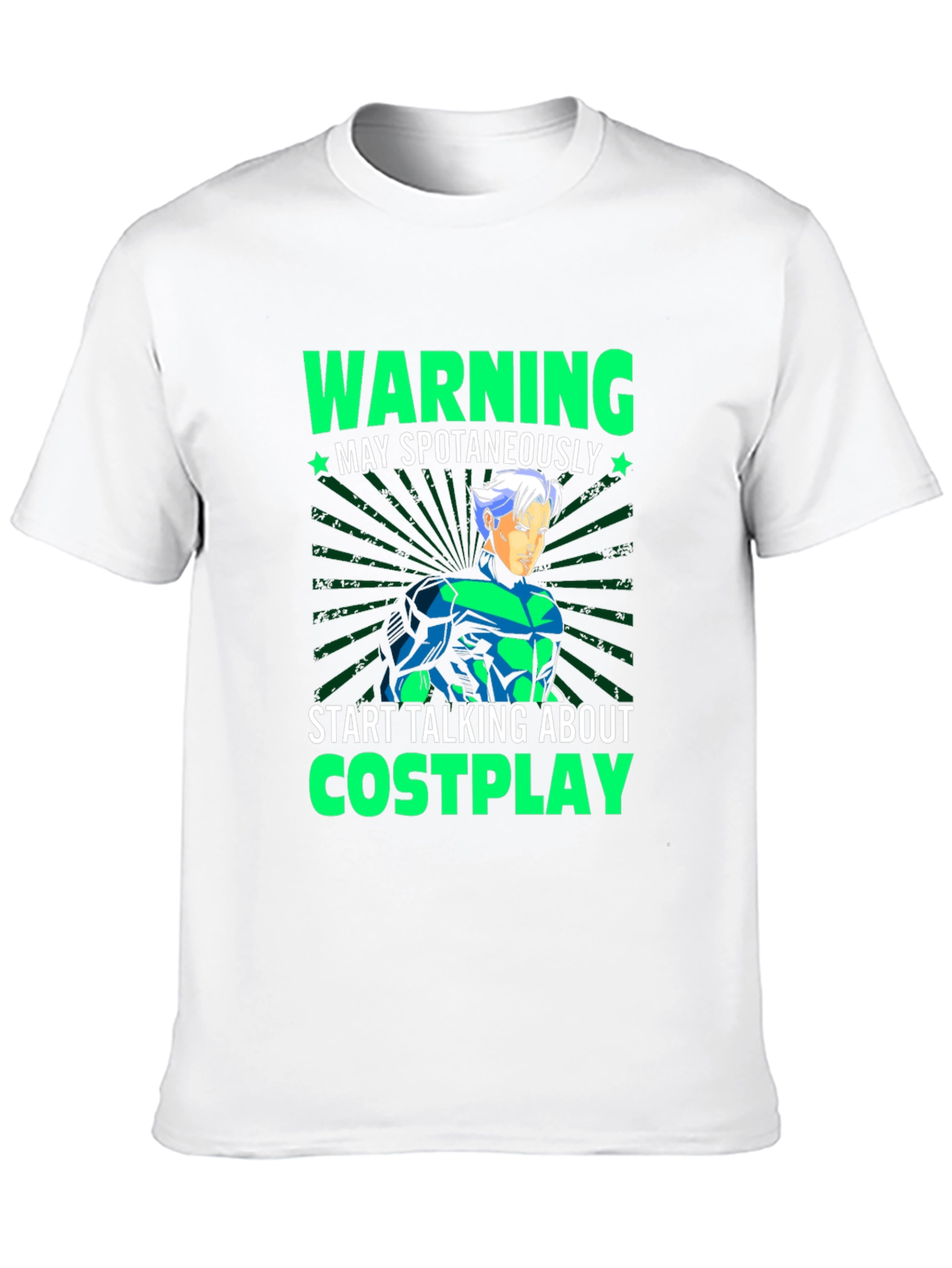Warning May Spontaneously Talk Cosplay T-Shirt