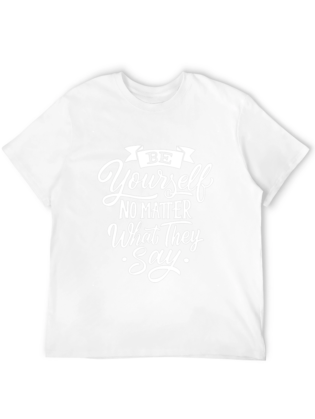 Be Yourself Black Graphic Tee