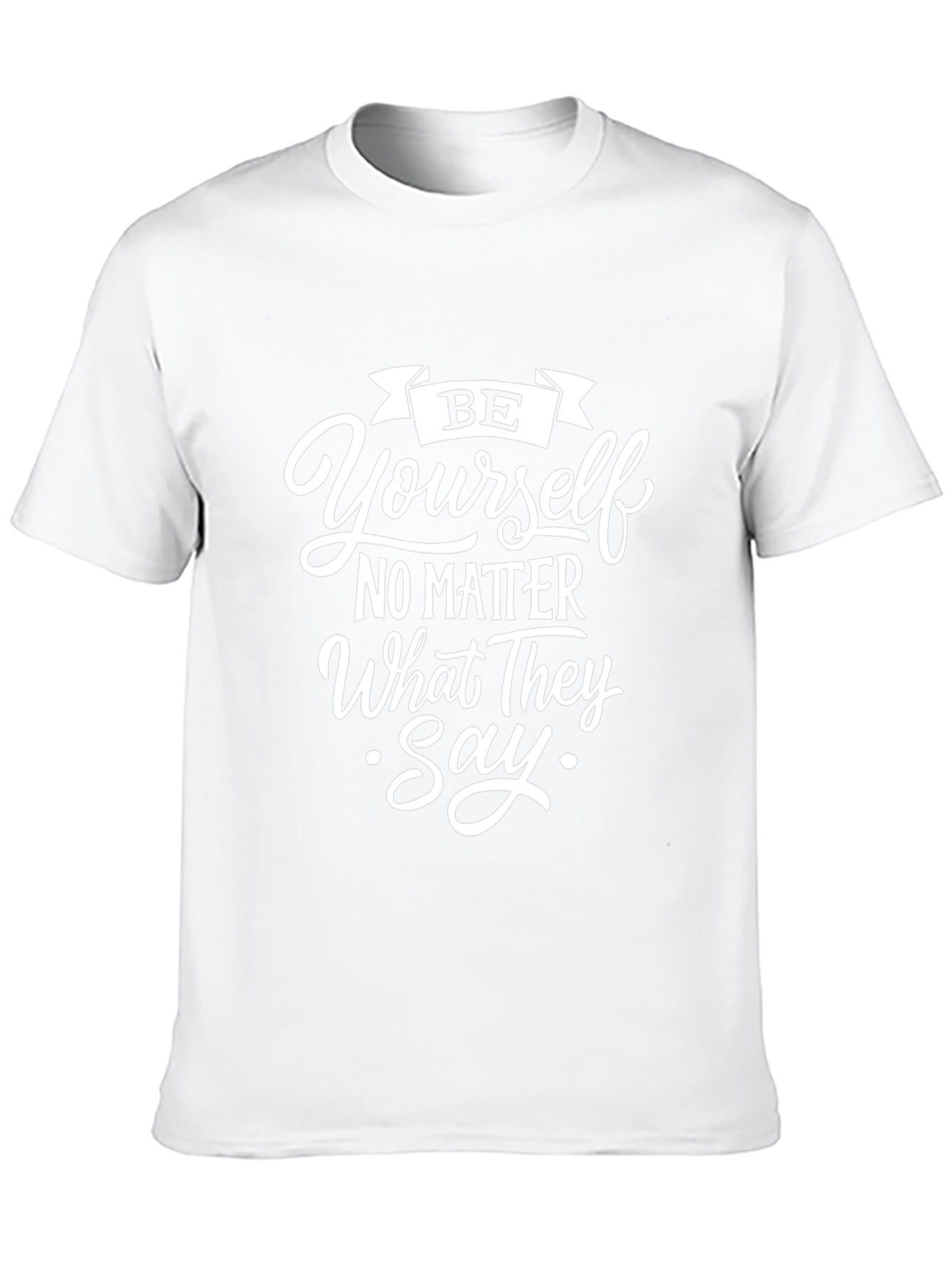 Be Yourself Black Graphic Tee
