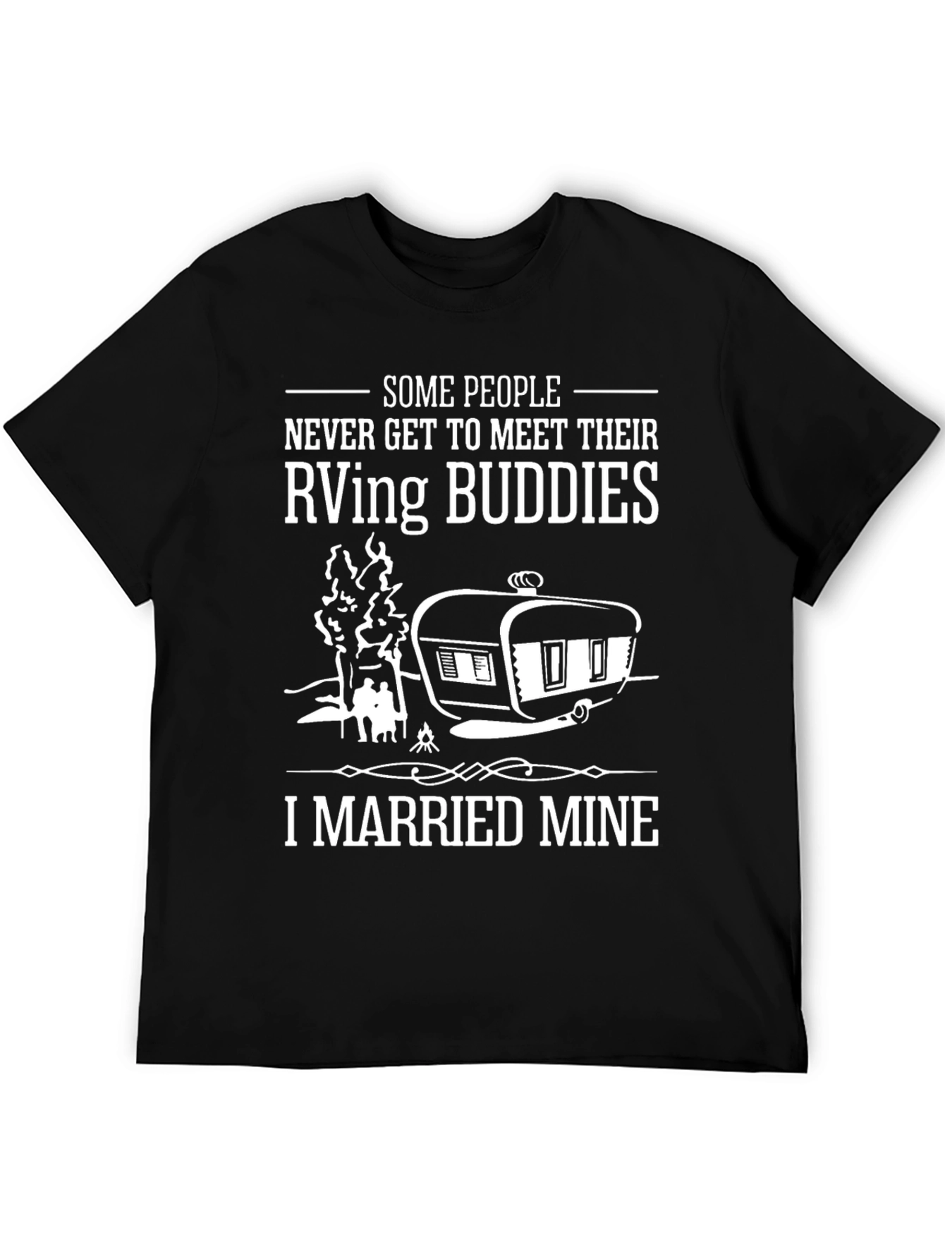 RVing Buddies Married T-Shirt - Black