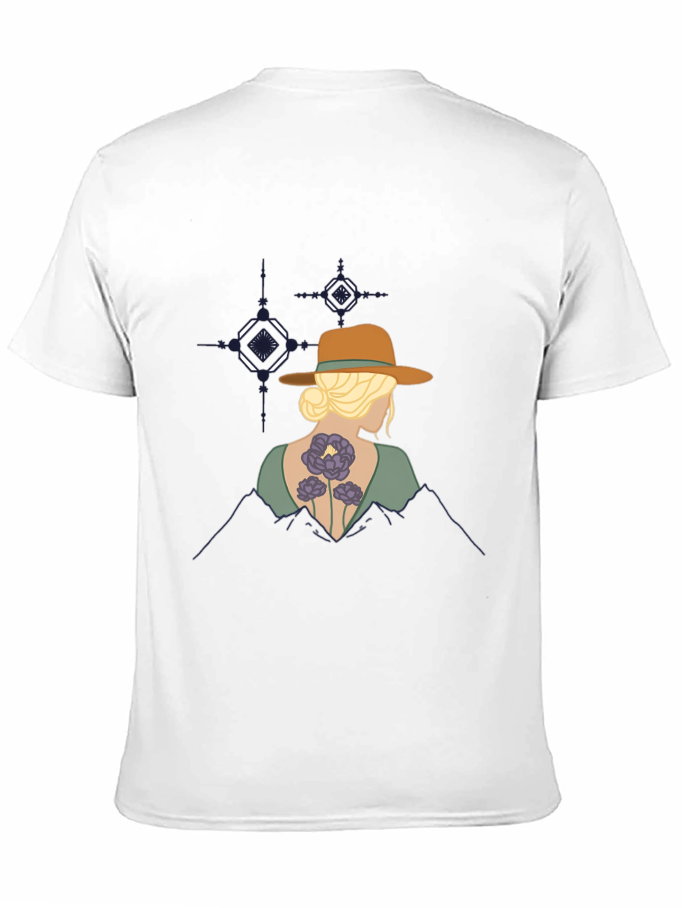 Mountain Sunset Graphic T-Shirt - Black