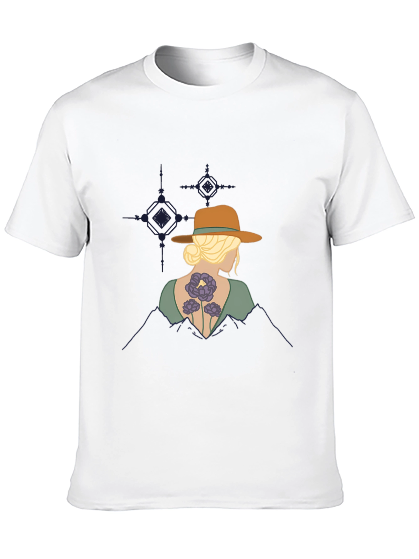 Mountain Sunset Graphic T-Shirt - Black