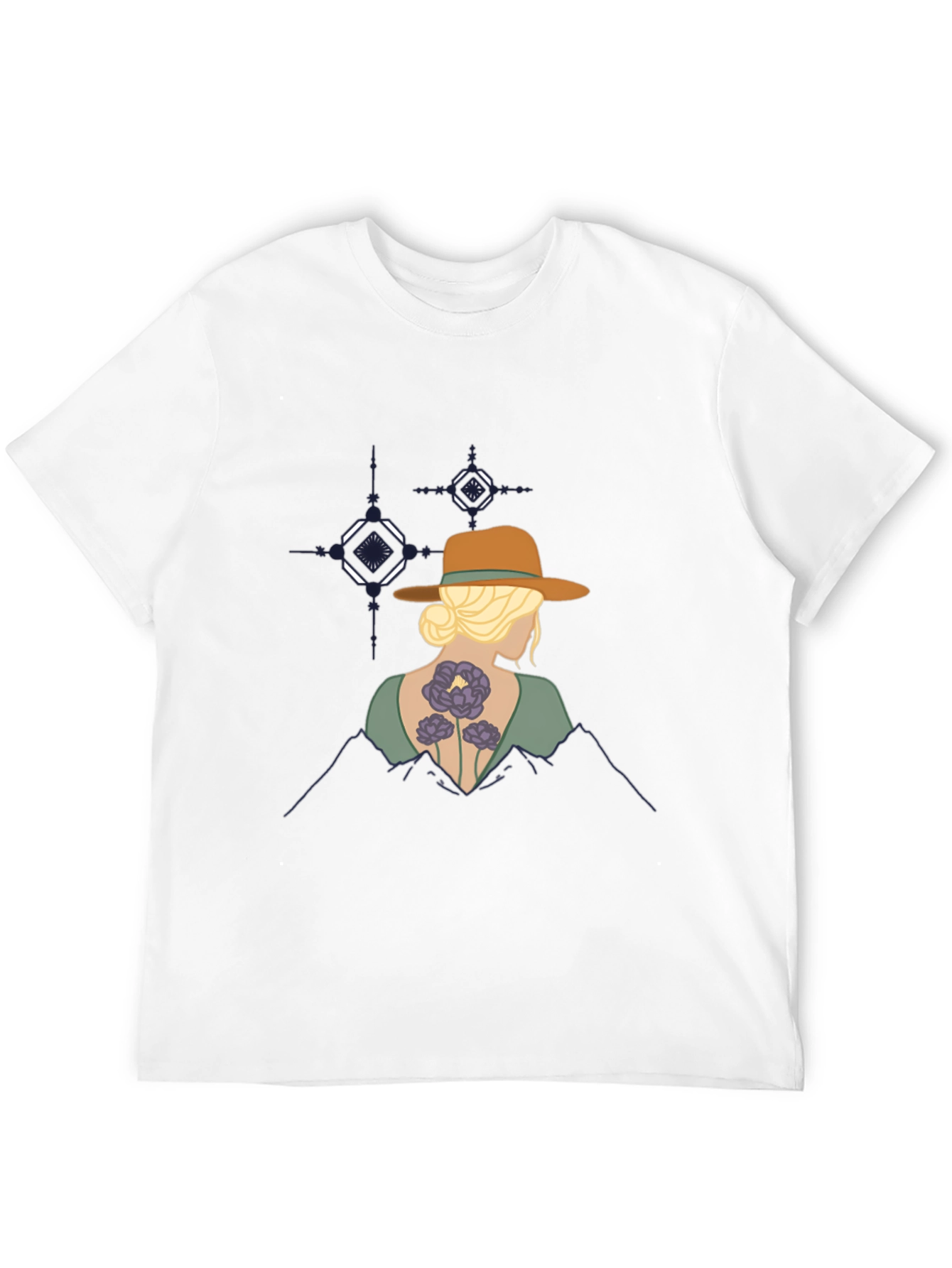Mountain Sunset Graphic T-Shirt - Black