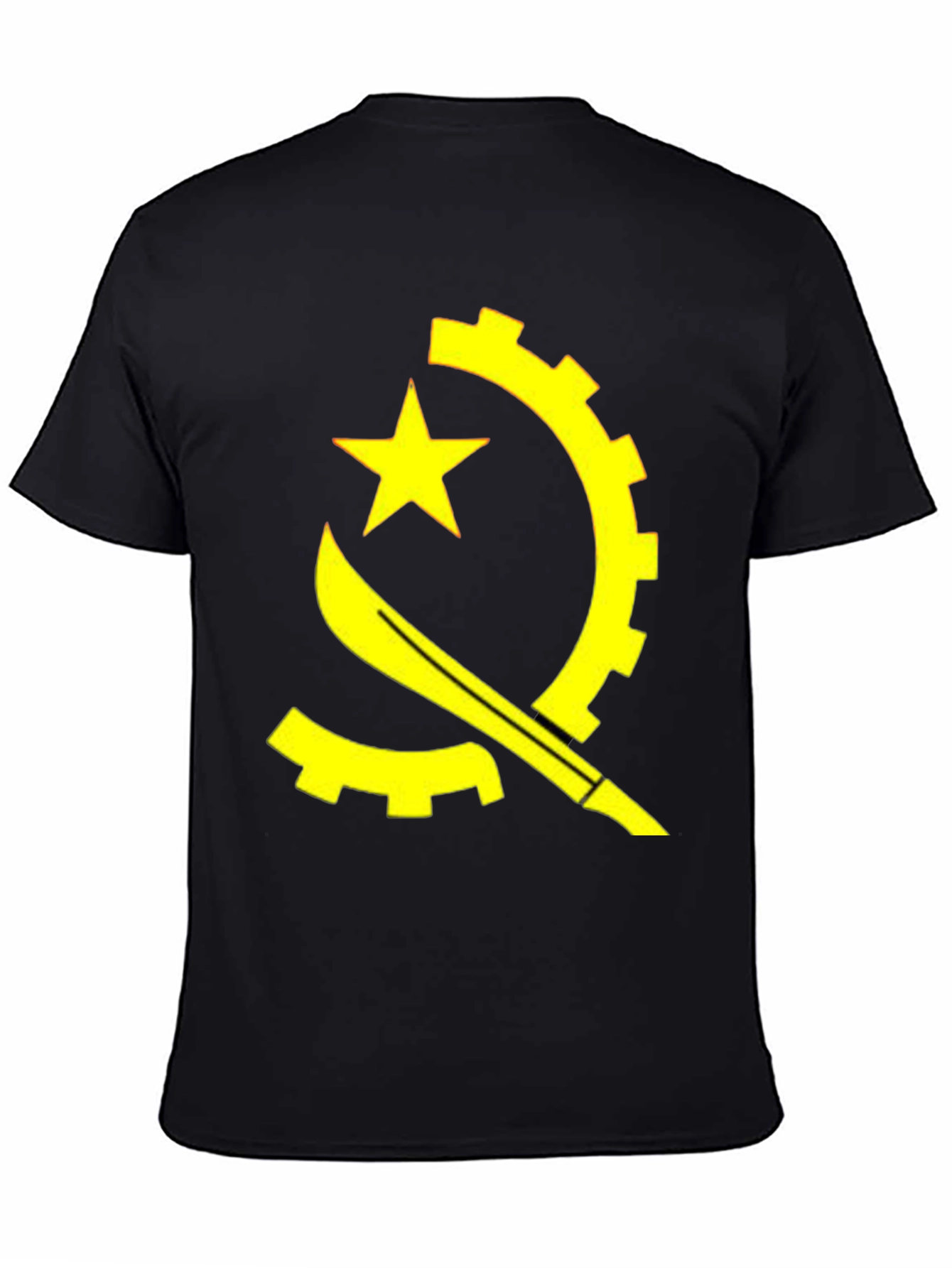 Angola Flag Graphic Tee - Stylish Casual Top