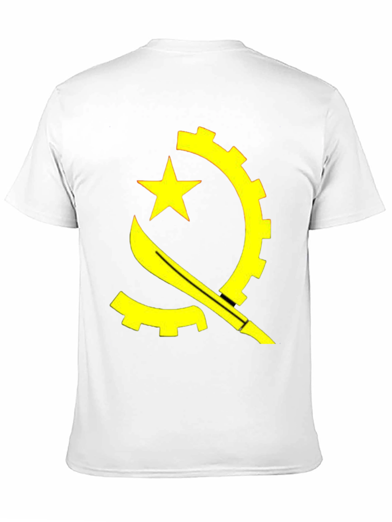 Angola Flag Graphic Tee - Stylish Casual Top