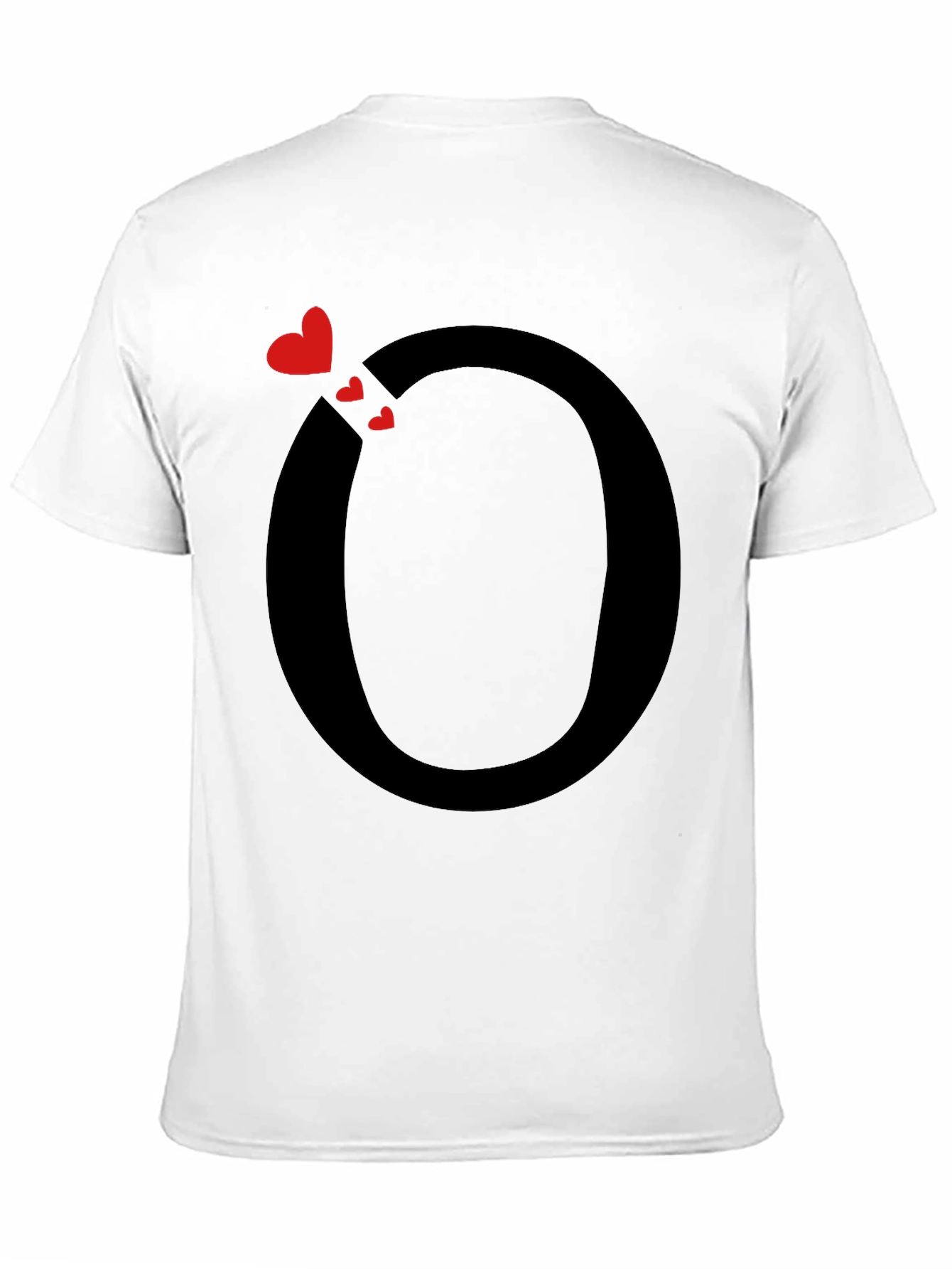 Heart O Graphic Tee - Stylish Black T-Shirt