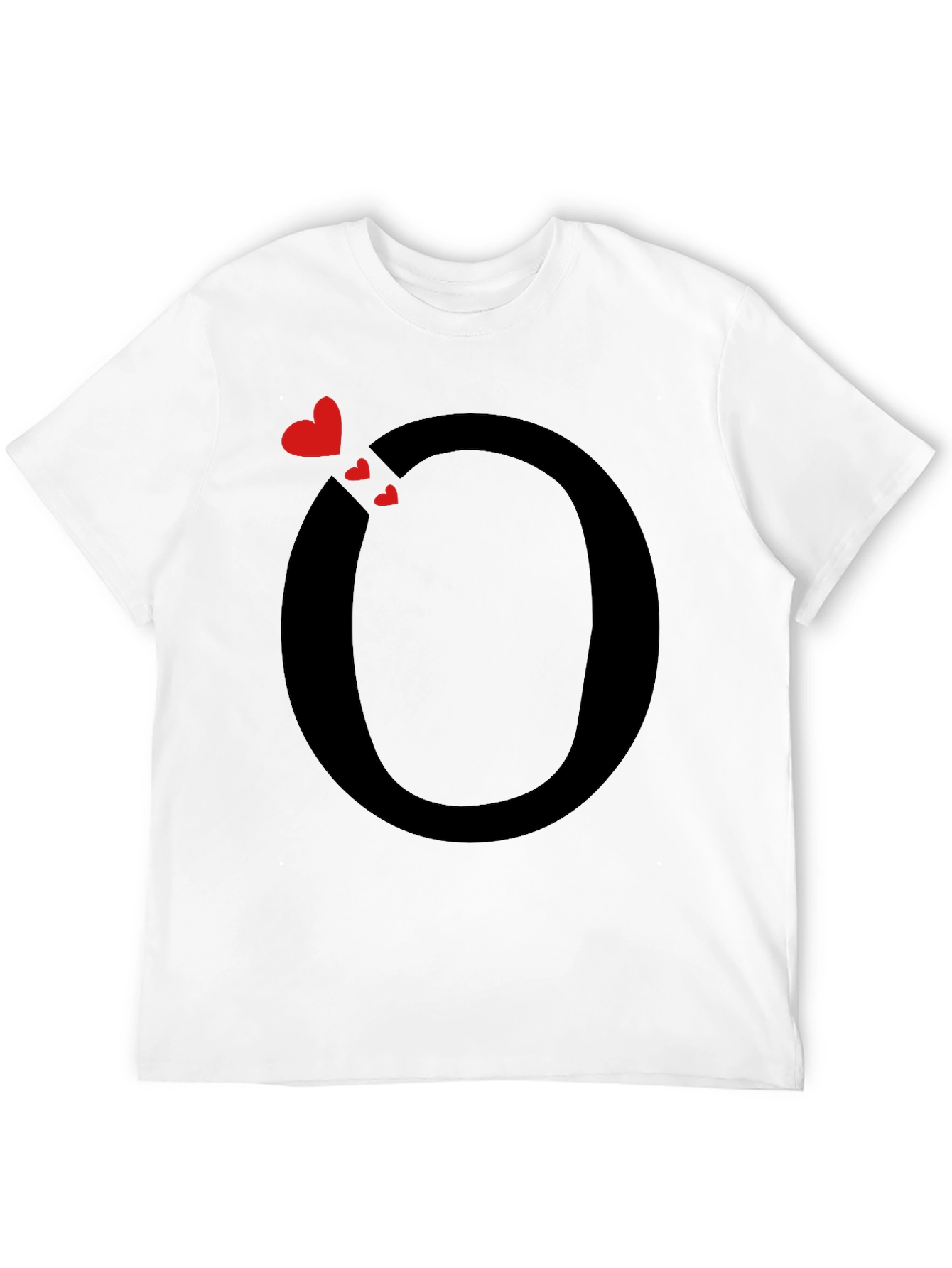 Heart O Graphic Tee - Stylish Black T-Shirt