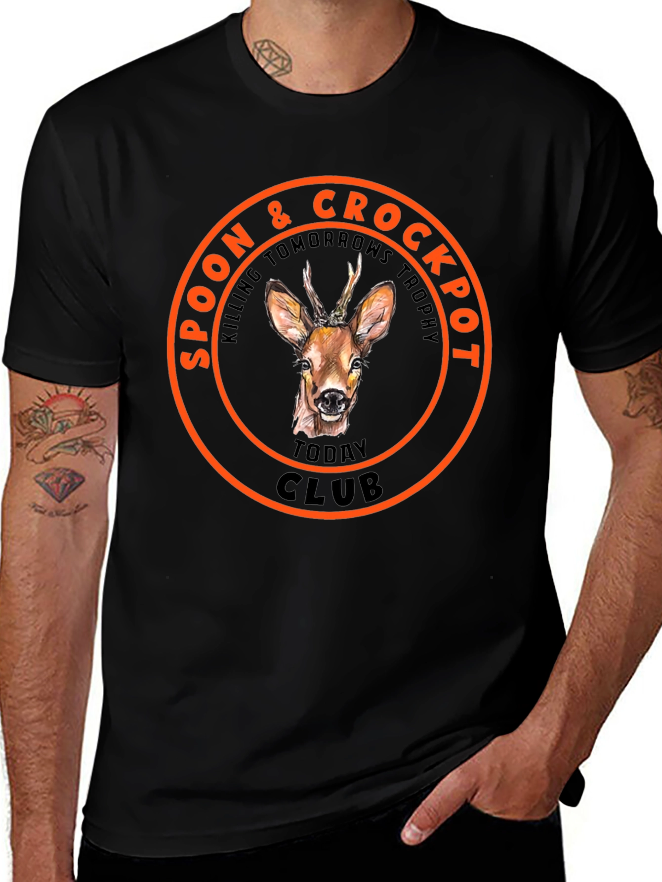 Spoon & Crockpot Trophy Club Deer Graphic T-Shirt