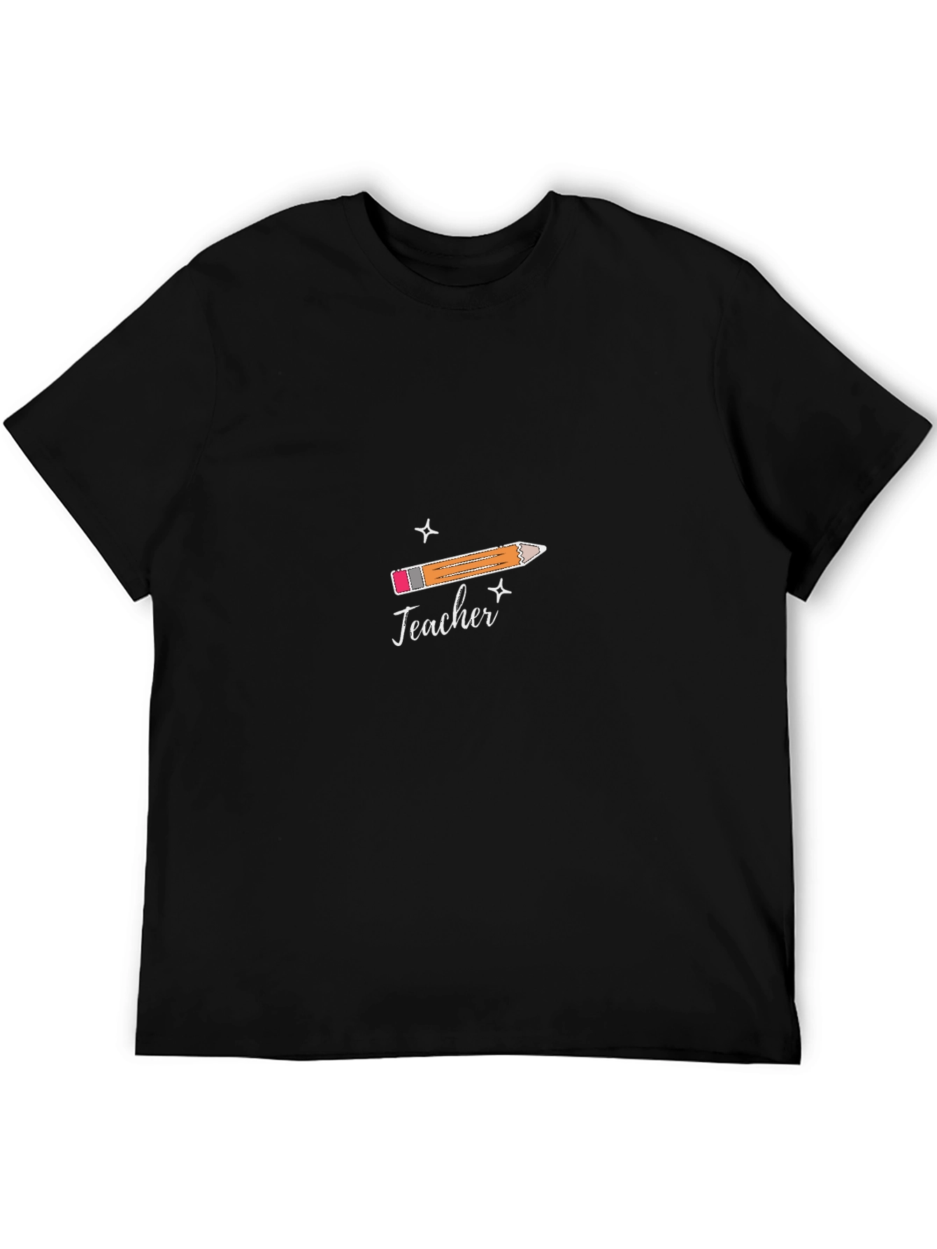 Teacher Graphic T-Shirt: Pencil Design Tee